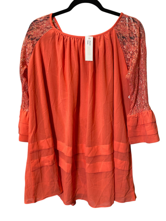 Top Long Sleeve By Clothes Mentor In Orange, Size: S