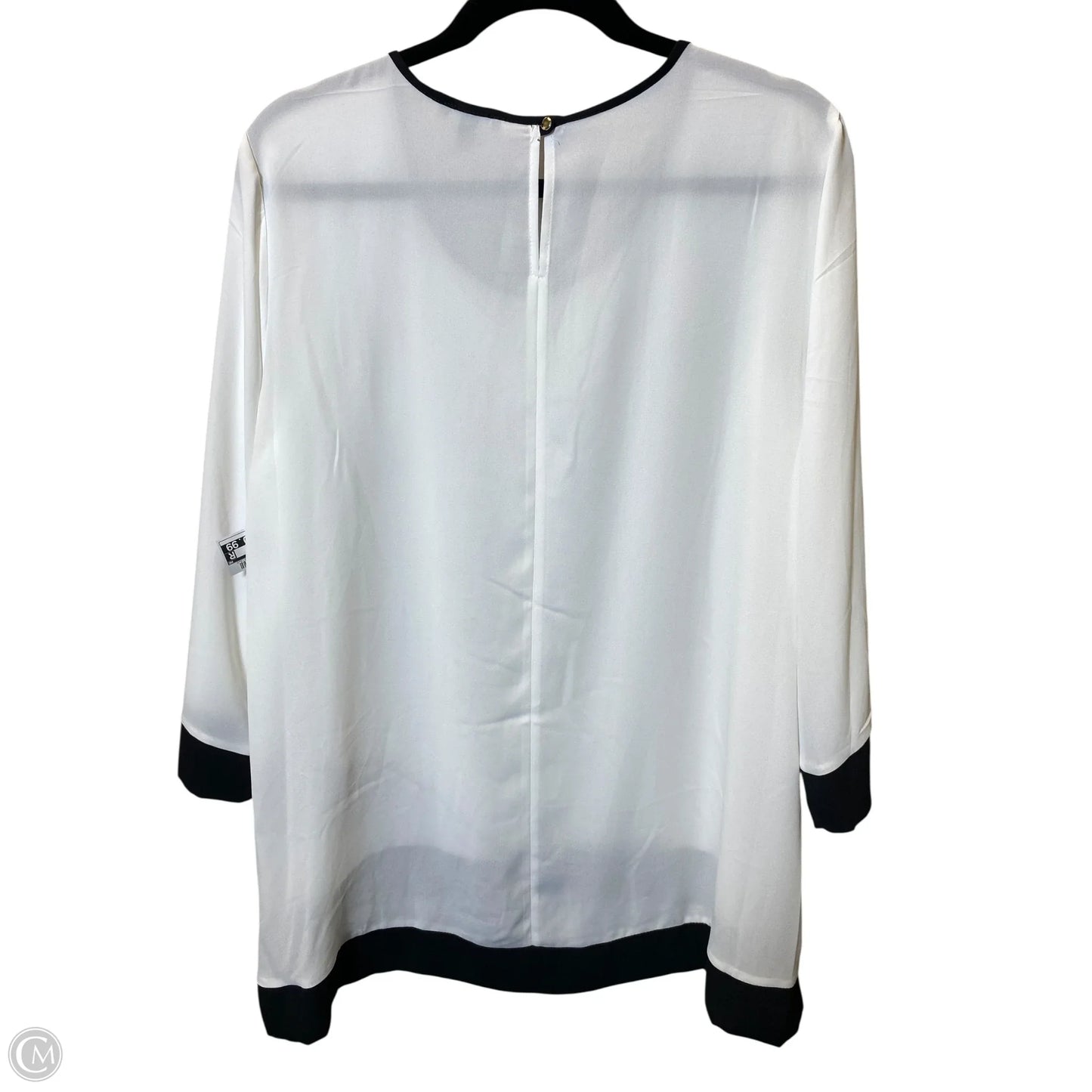 Top Long Sleeve By Sami & Jo In Black & White, Size: L
