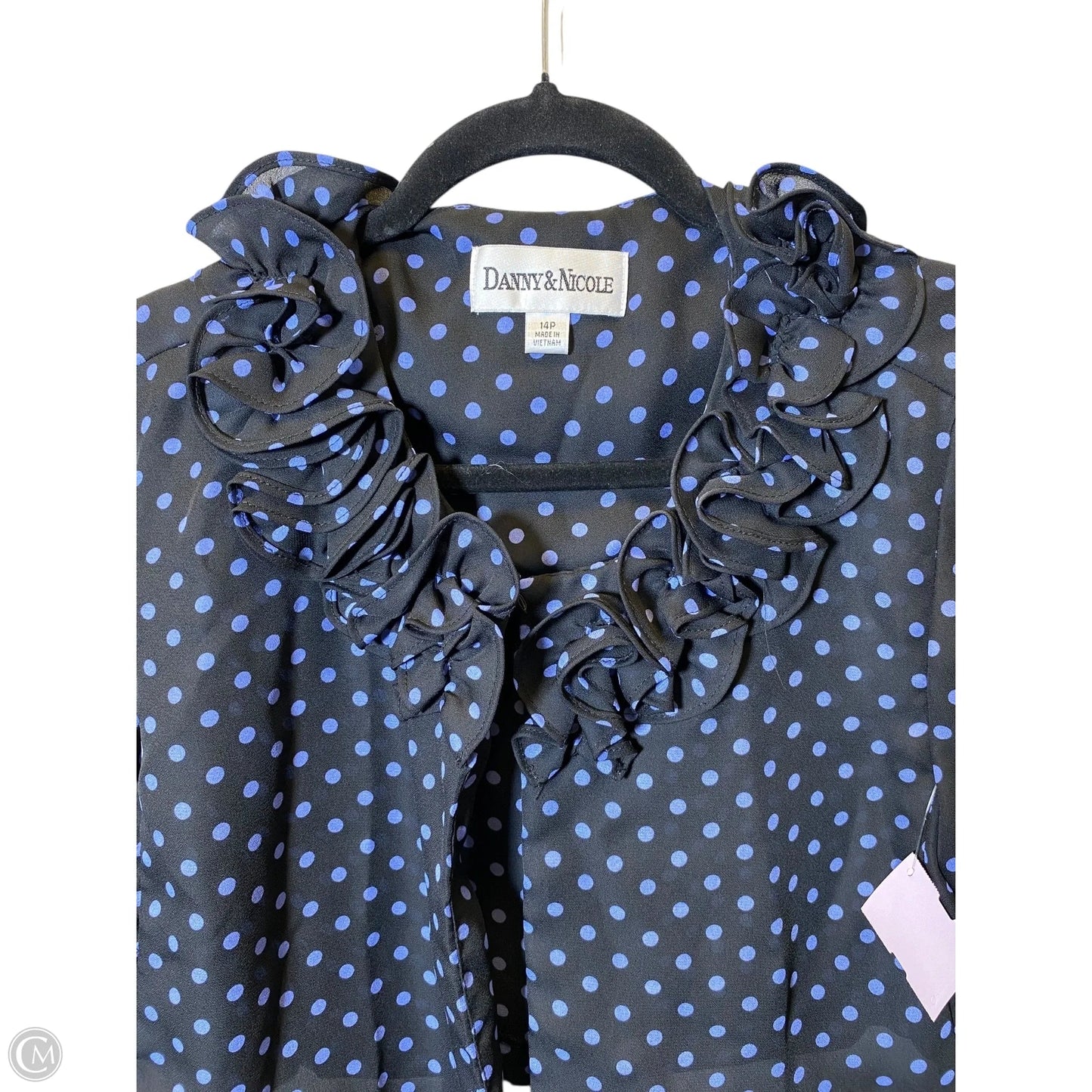Cardigan By Dannyandnicole In Black & Blue, Size: Xlp