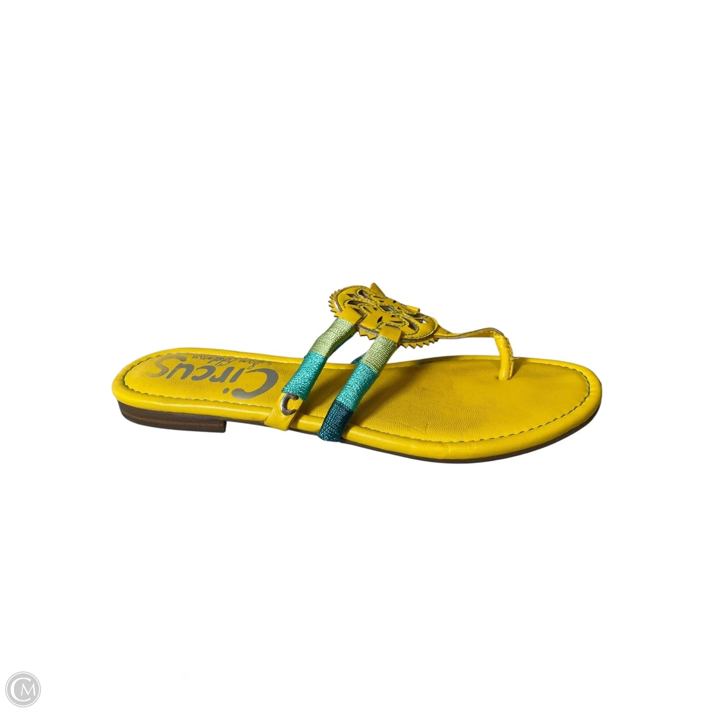 Sandals Flats By Clothes Mentor In Yellow, Size: 7