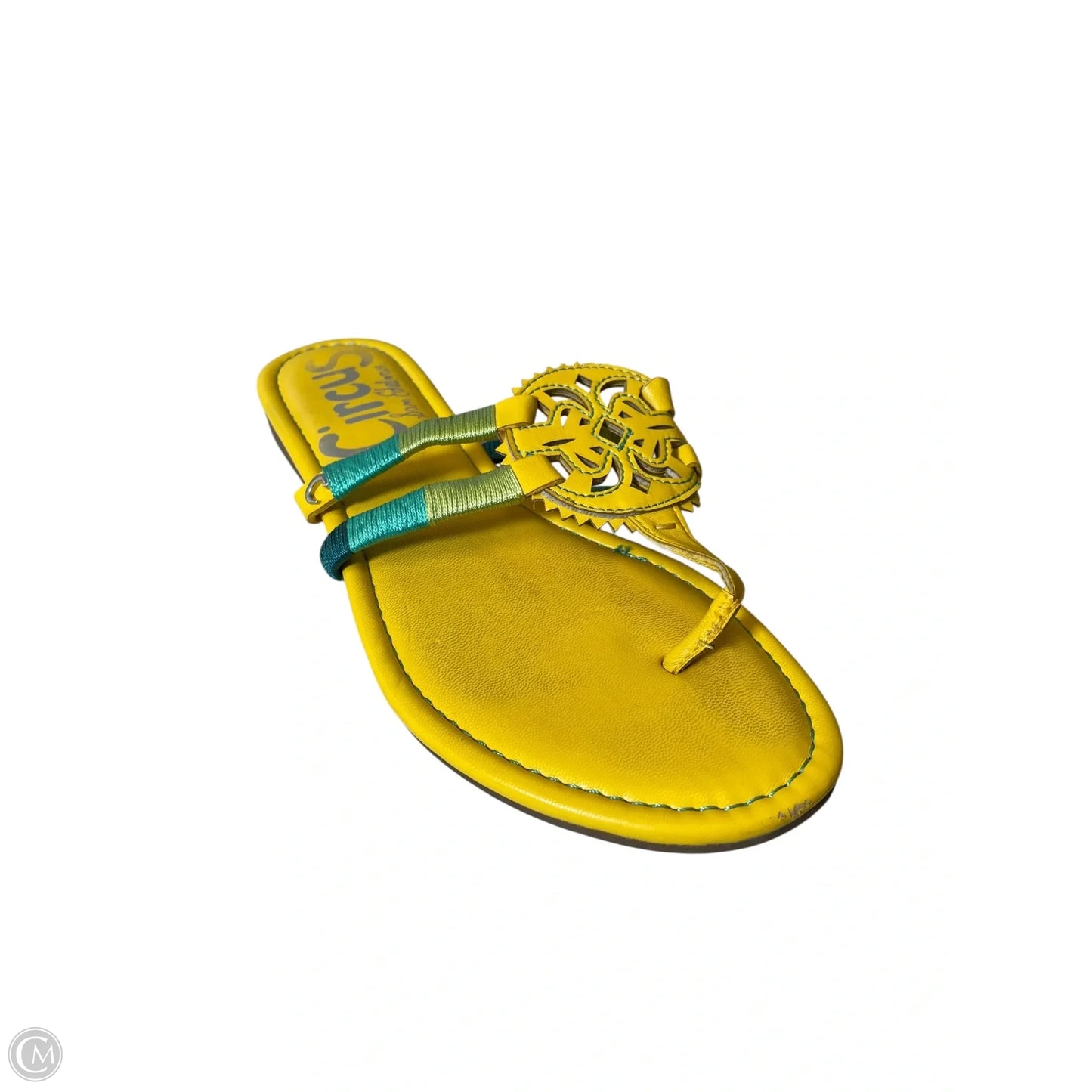 Sandals Flats By Clothes Mentor In Yellow, Size: 7