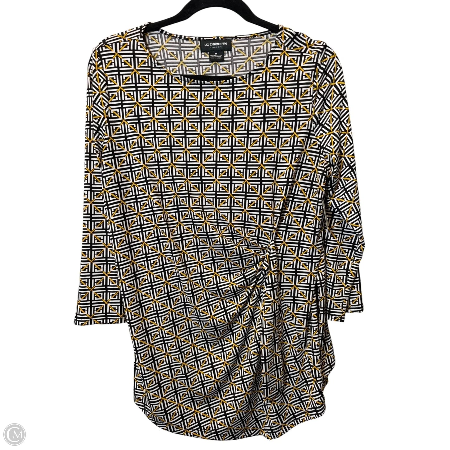 Top Long Sleeve By Liz Claiborne In Multi-colored, Size: M