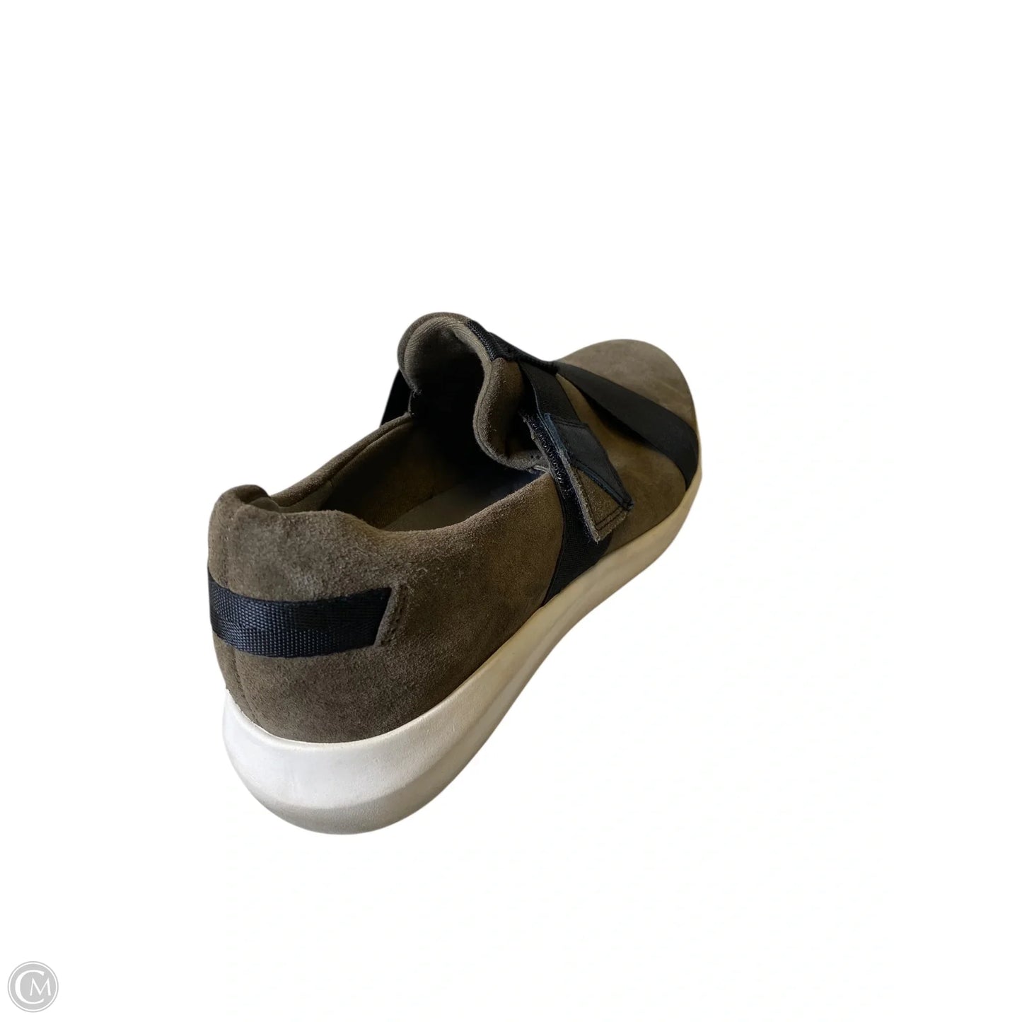 Shoes Flats By Clarks In Black & Green, Size: 8.5