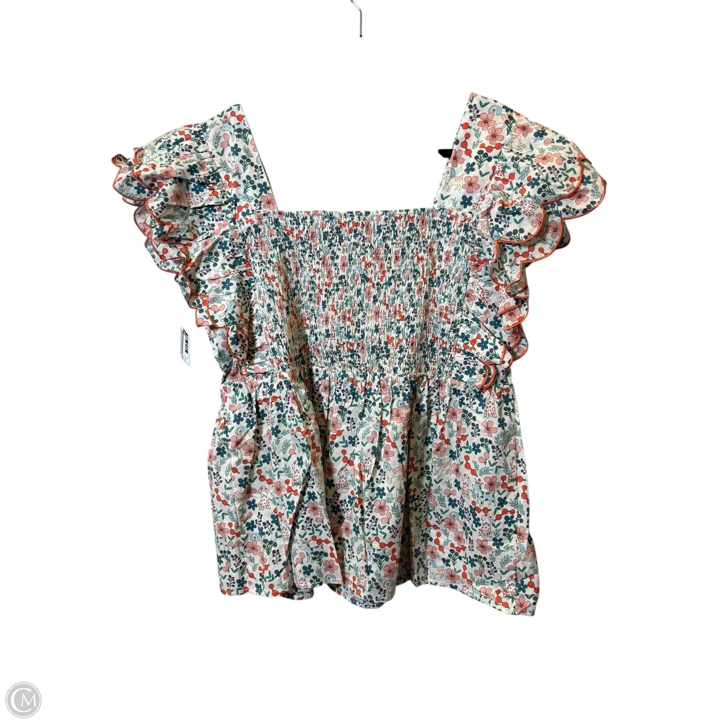 Top Short Sleeve By Oddi In Multi-colored, Size: 2XL