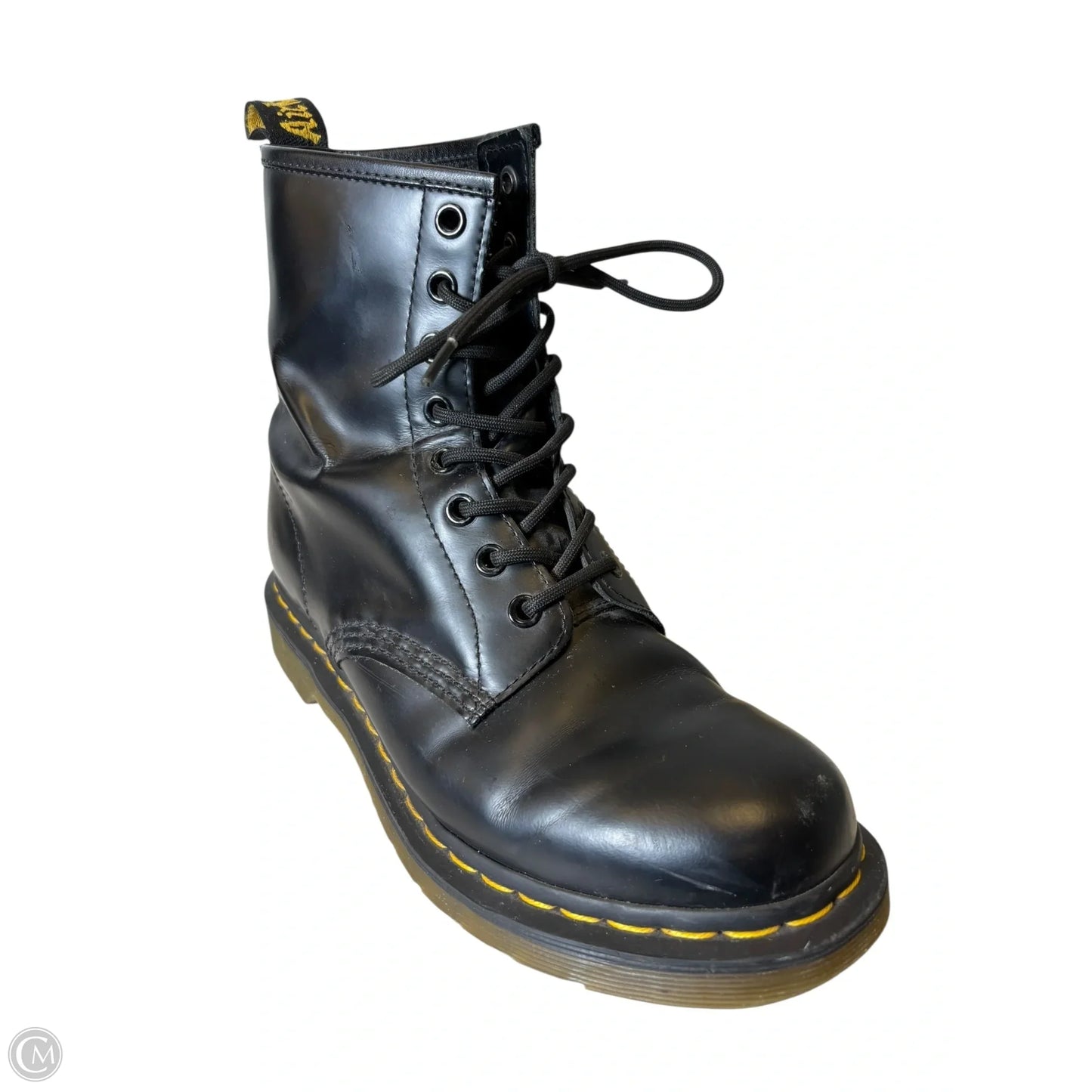 Boots Leather By Dr Martens In Black, Size: 9