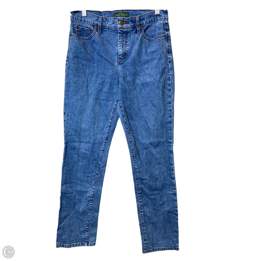 Jeans Straight By Lauren By Ralph Lauren In Blue Denim, Size: 6