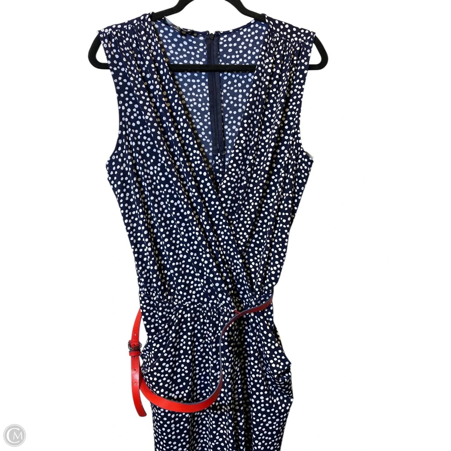 Jumpsuit By Nine West In Blue & White, Size: 16