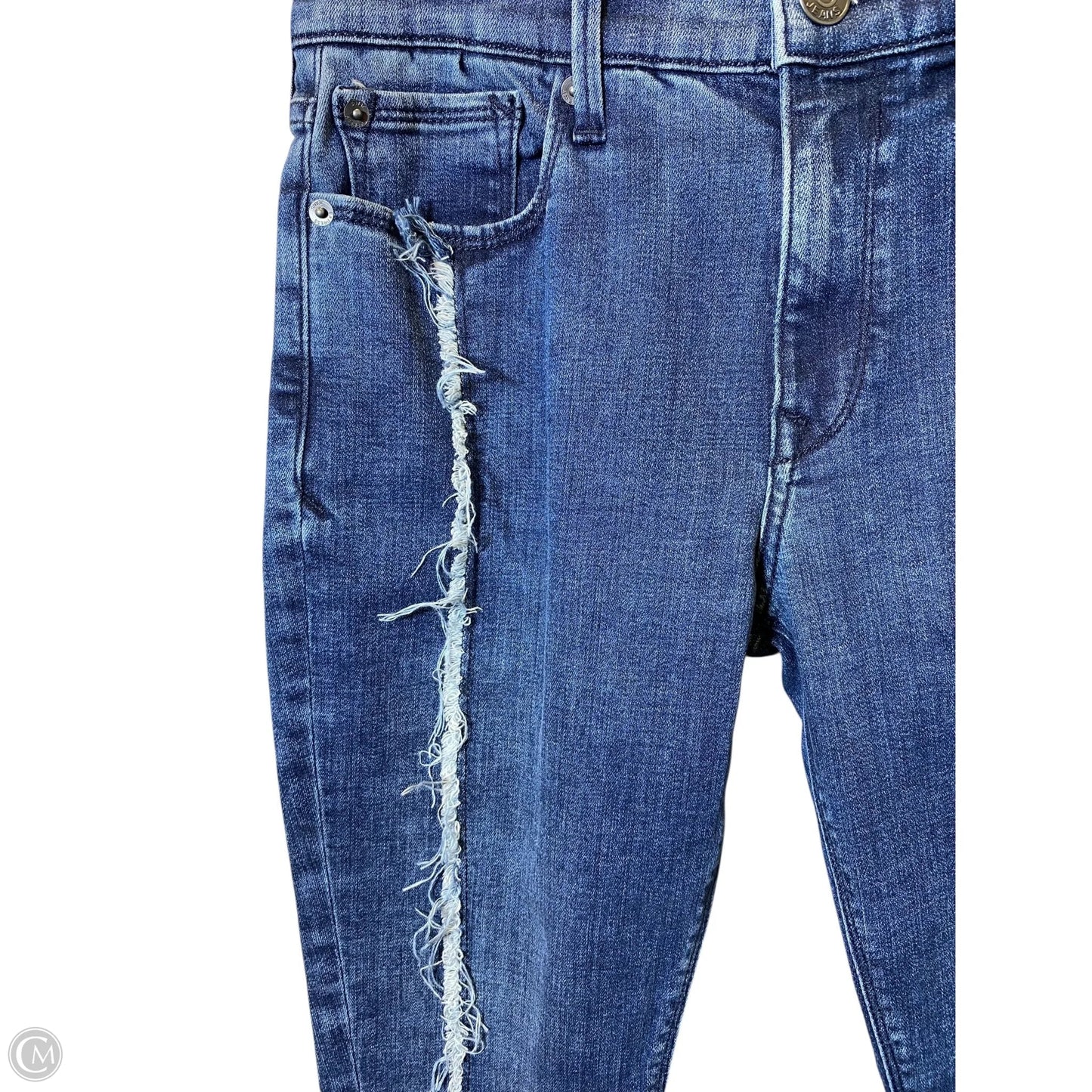 Jeans Skinny By Express In Blue Denim, Size: 8