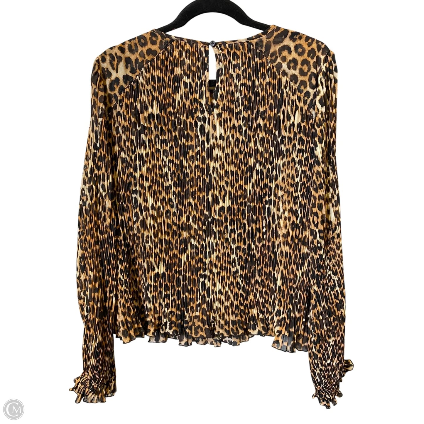 Top Long Sleeve By Express In Animal Print, Size: M