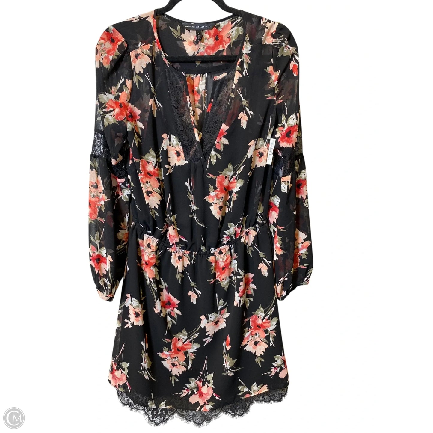 Dress Casual Short By White House Black Market In Floral Print, Size: 8