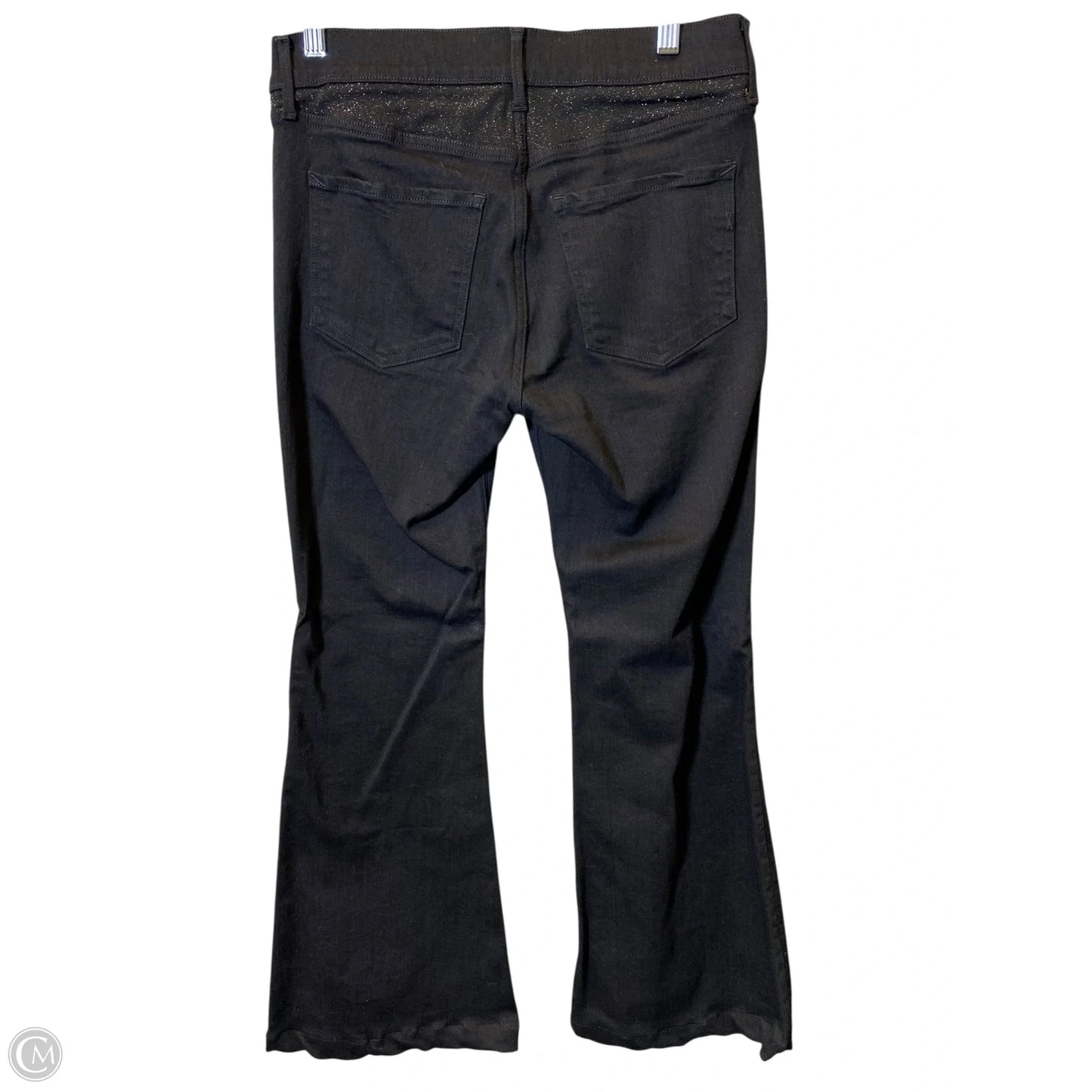 Jeans Flared By Express In Black & Silver, Size: 8