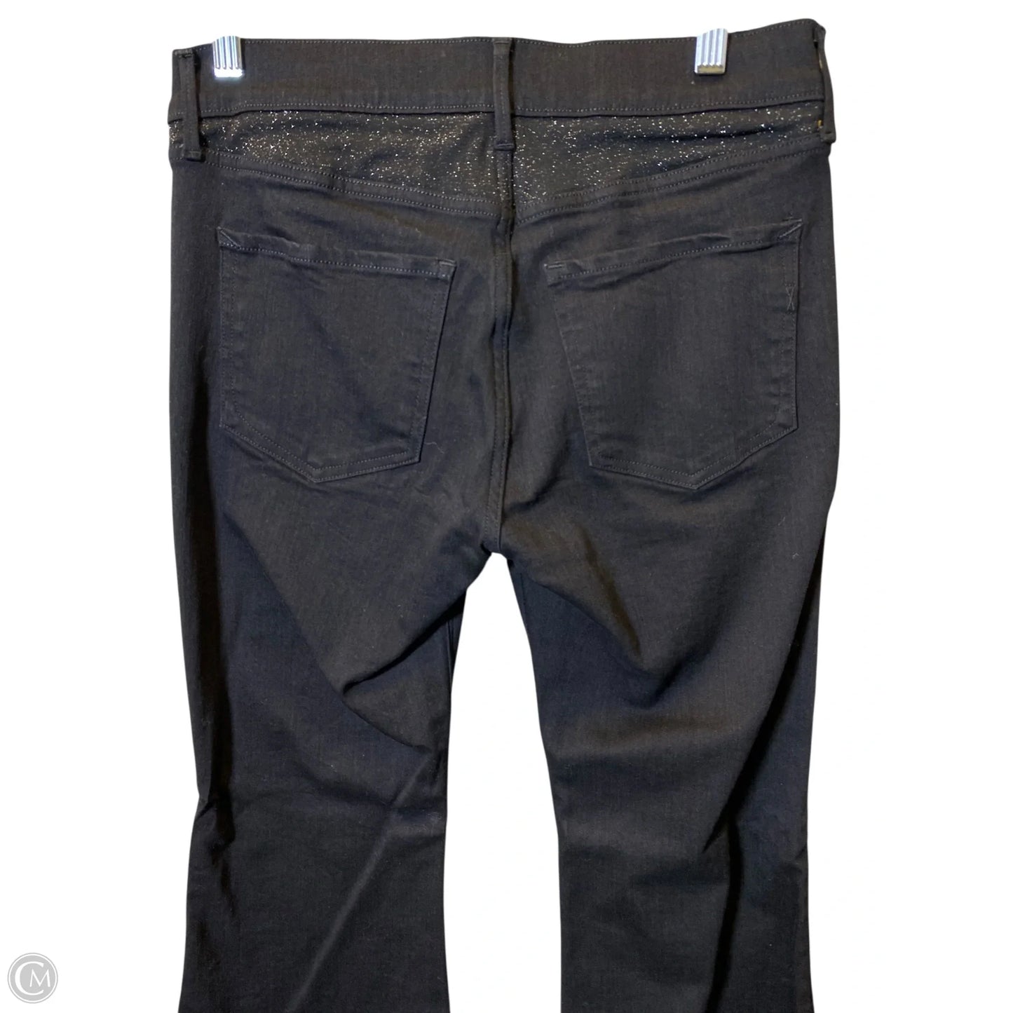 Jeans Flared By Express In Black & Silver, Size: 8