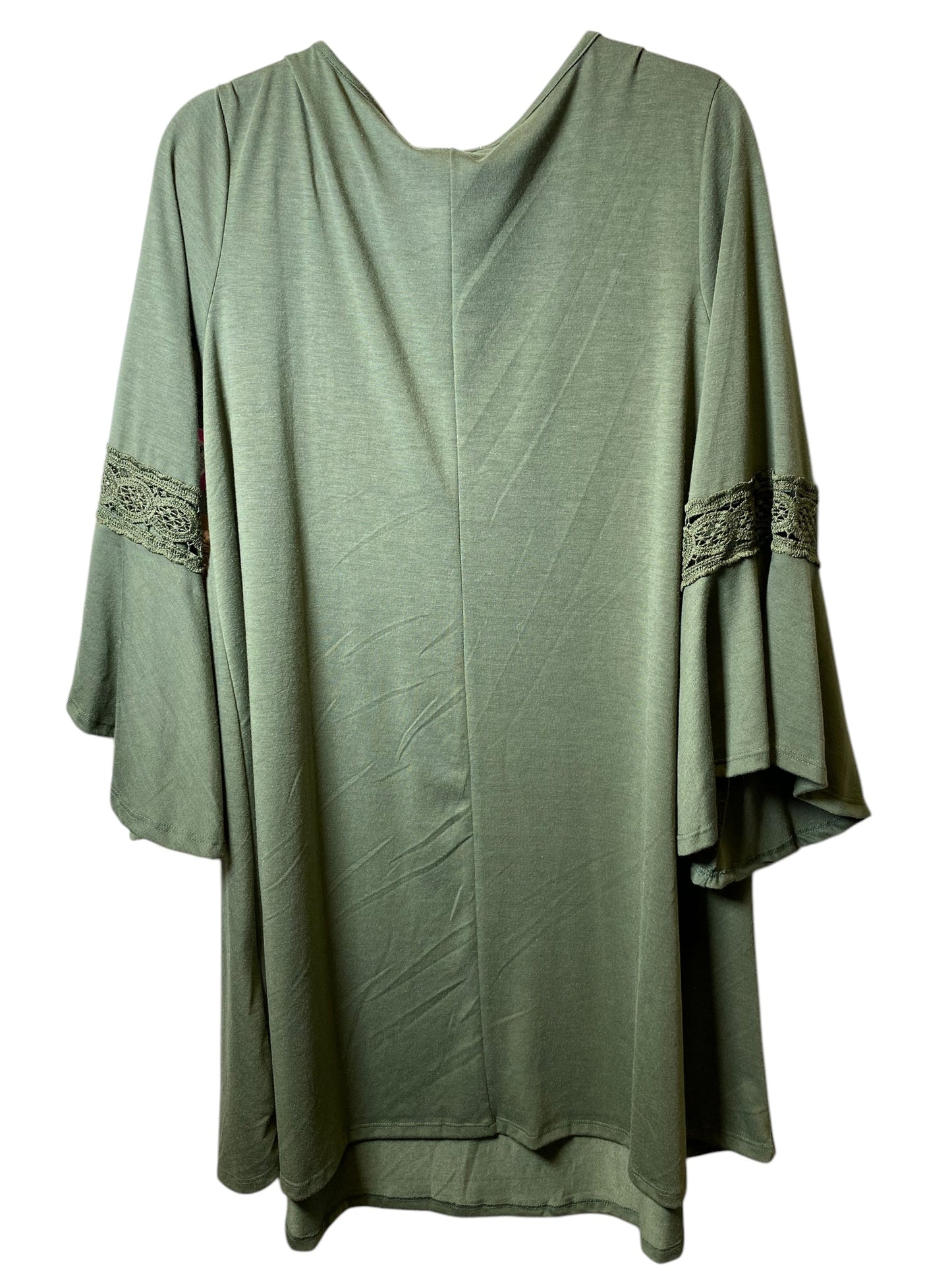 Dress Casual Midi By Clothes Mentor In Green, Size: 2x