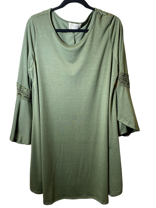 Dress Casual Midi By Clothes Mentor In Green, Size: 2x