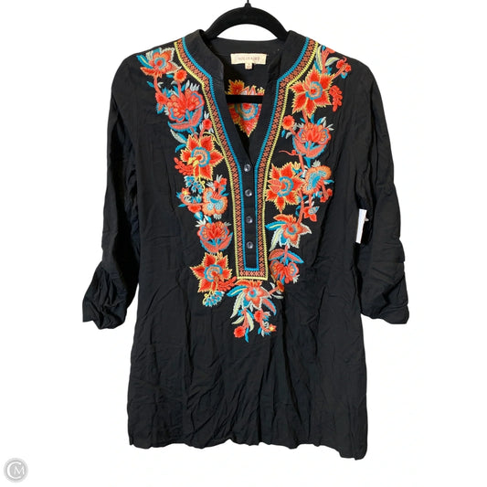 Top Long Sleeve By Solitaire In Multi-colored, Size: S