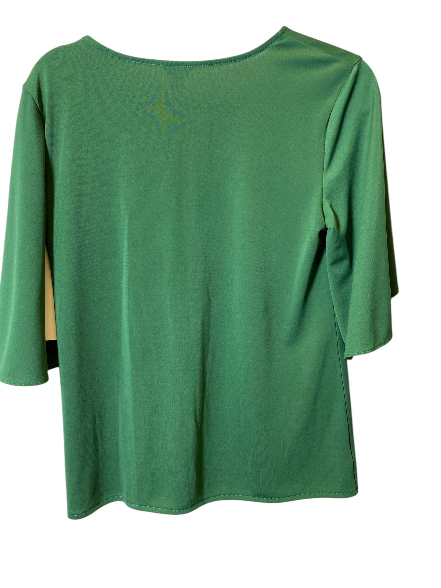 Top Long Sleeve By Ann Taylor In Green, Size: S