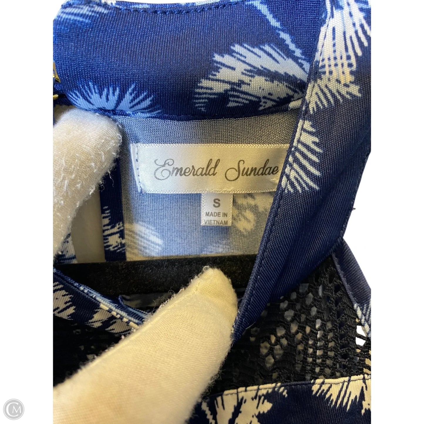 Dress Casual Maxi By Clothes Mentor In Blue & White, Size: S