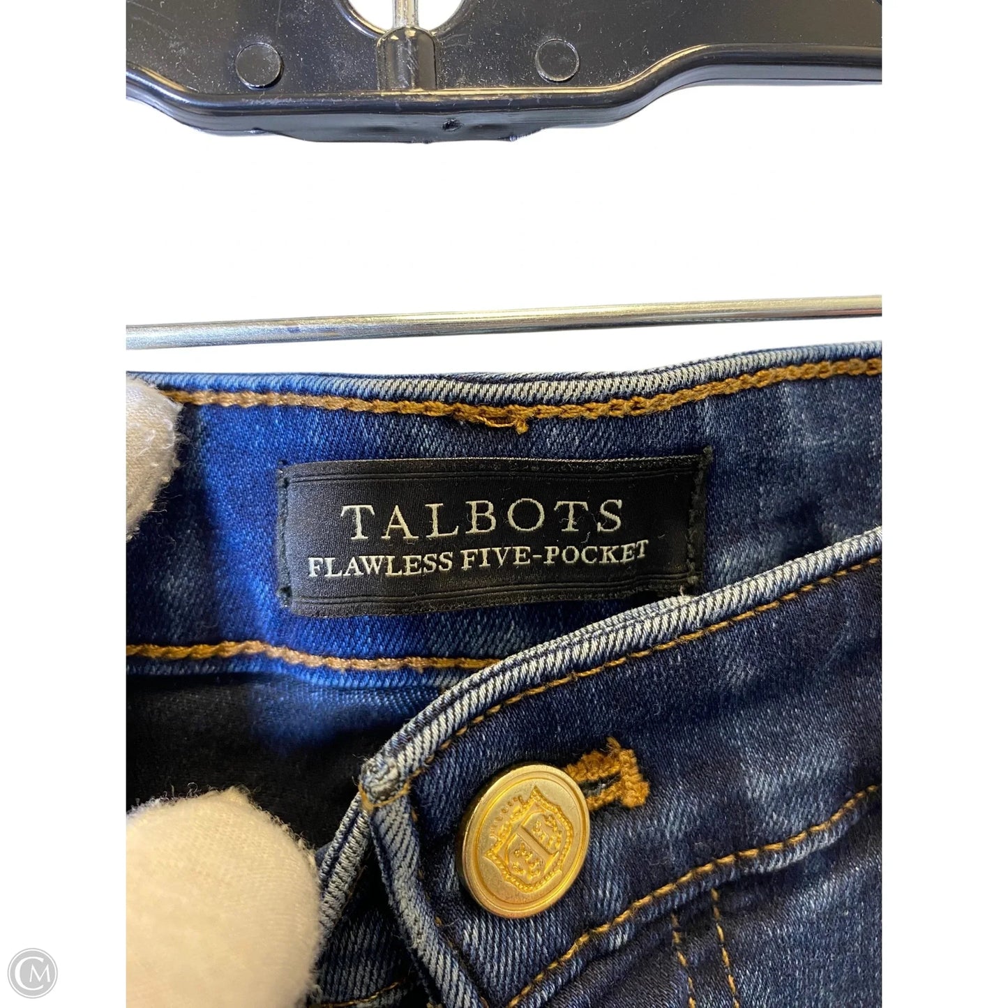 Jeans Skinny By Talbots In Blue Denim, Size: 10