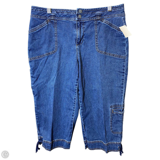 Capris By Coldwater Creek In Blue Denim, Size: 10p