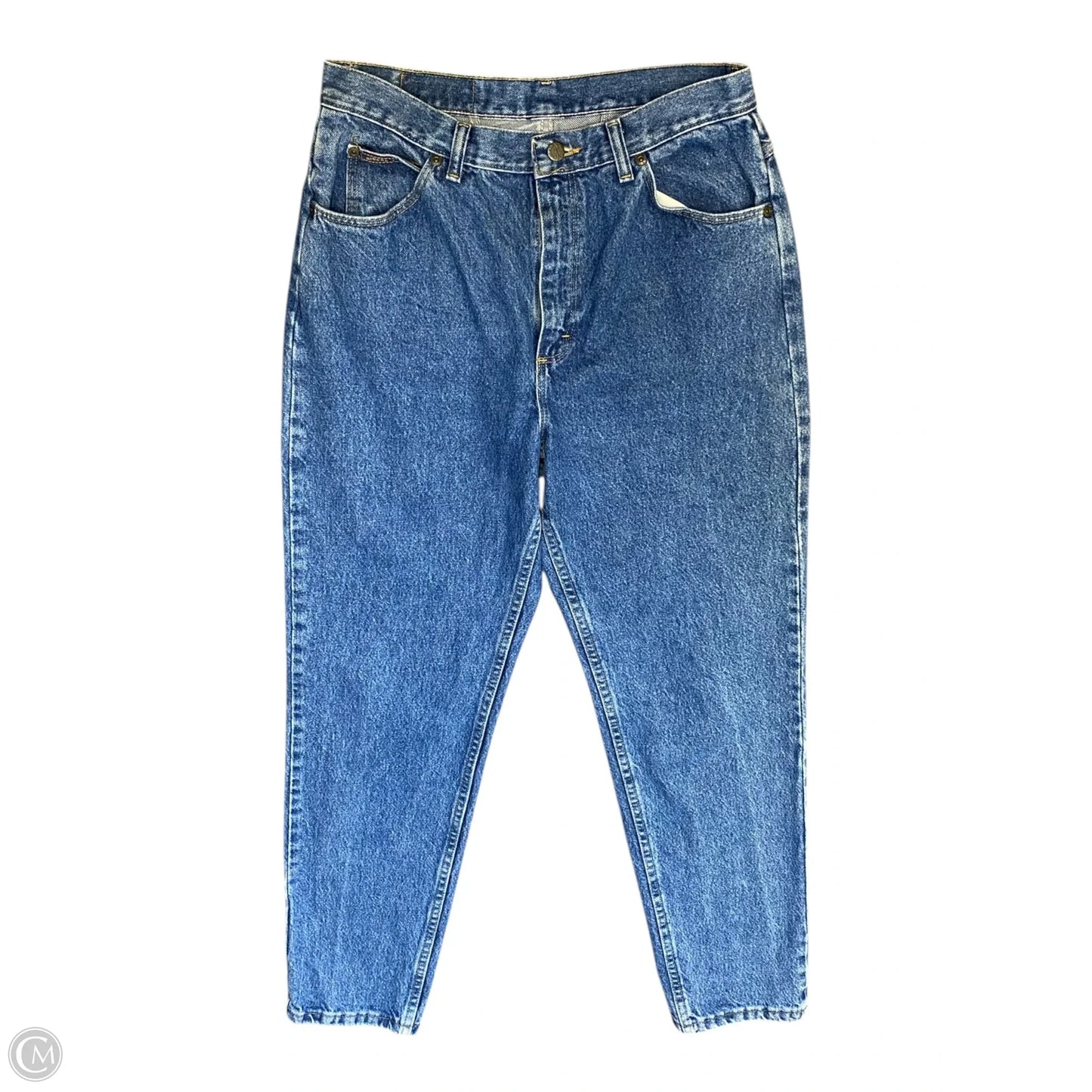 Jeans Straight By Riders In Blue Denim, Size: 12
