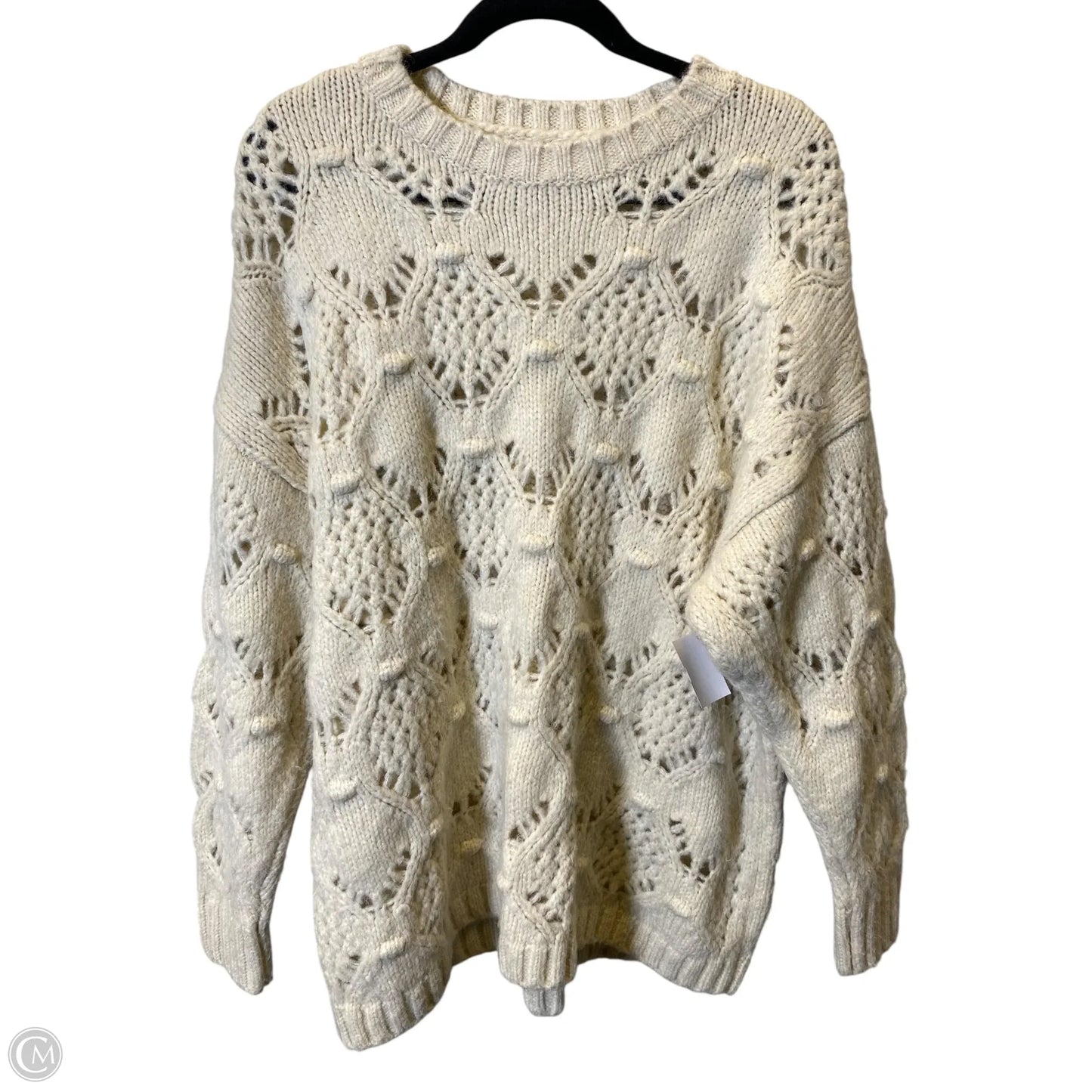 Sweater By American Eagle In Cream, Size: L