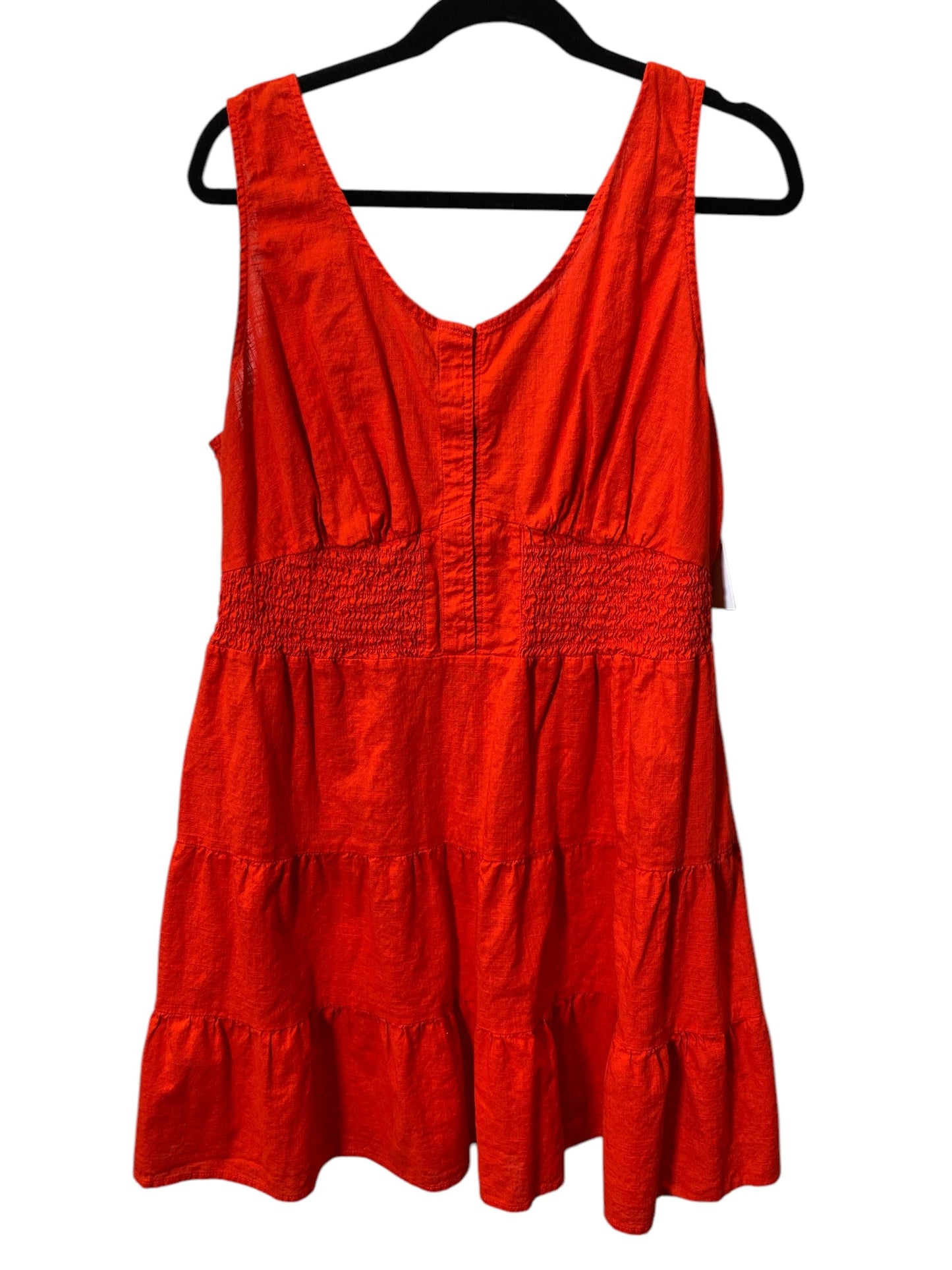 Dress Casual Midi By Arizona In Red, Size: Xxl