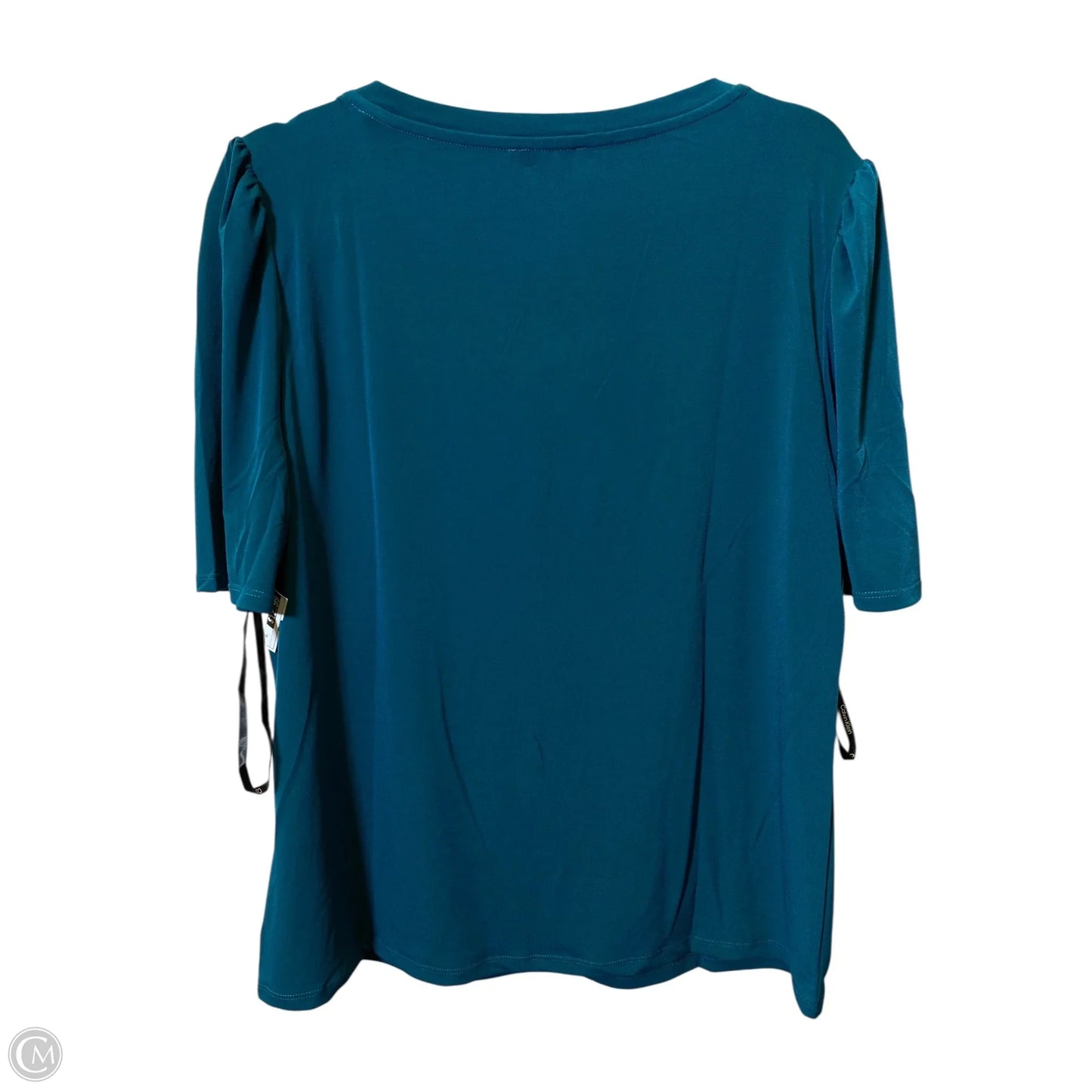 Top Short Sleeve By Calvin Klein In Green, Size: Xl