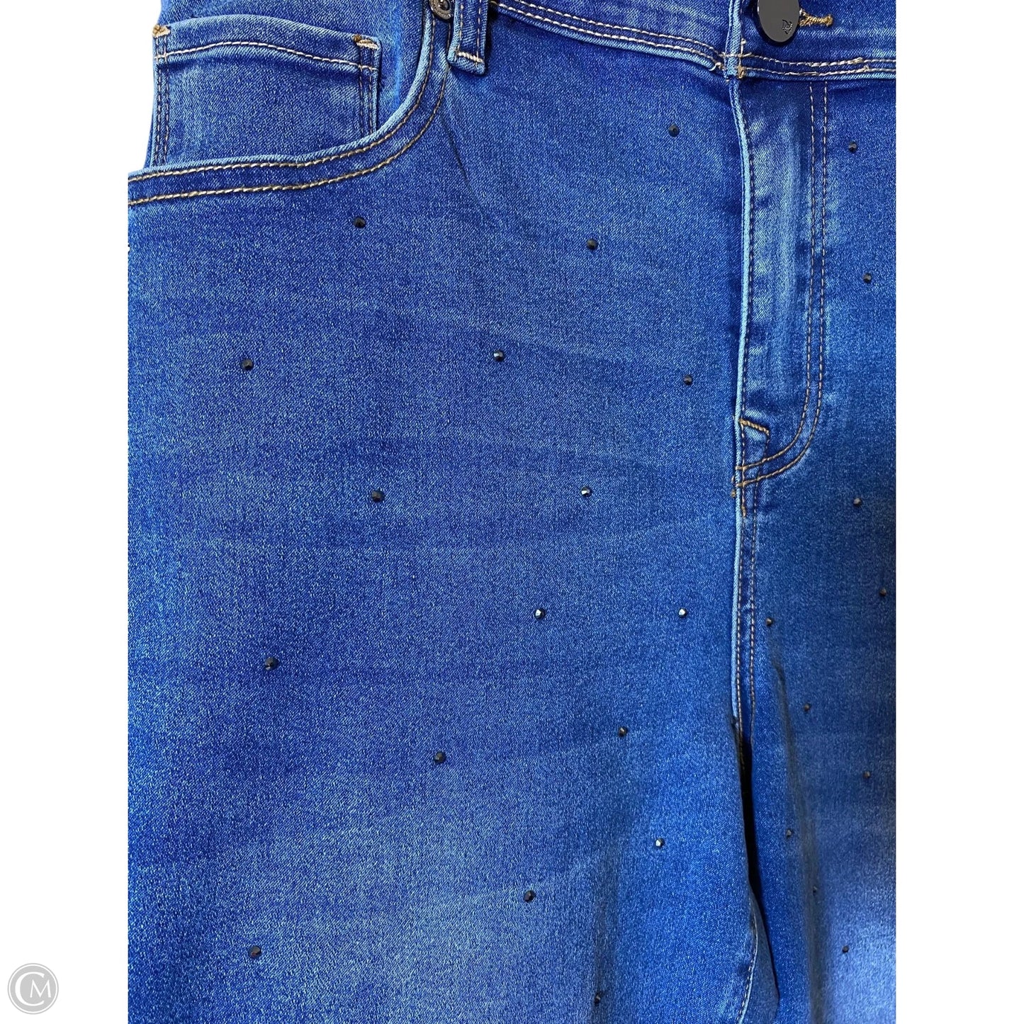 Capris By Clothes Mentor In Blue Denim, Size: 16
