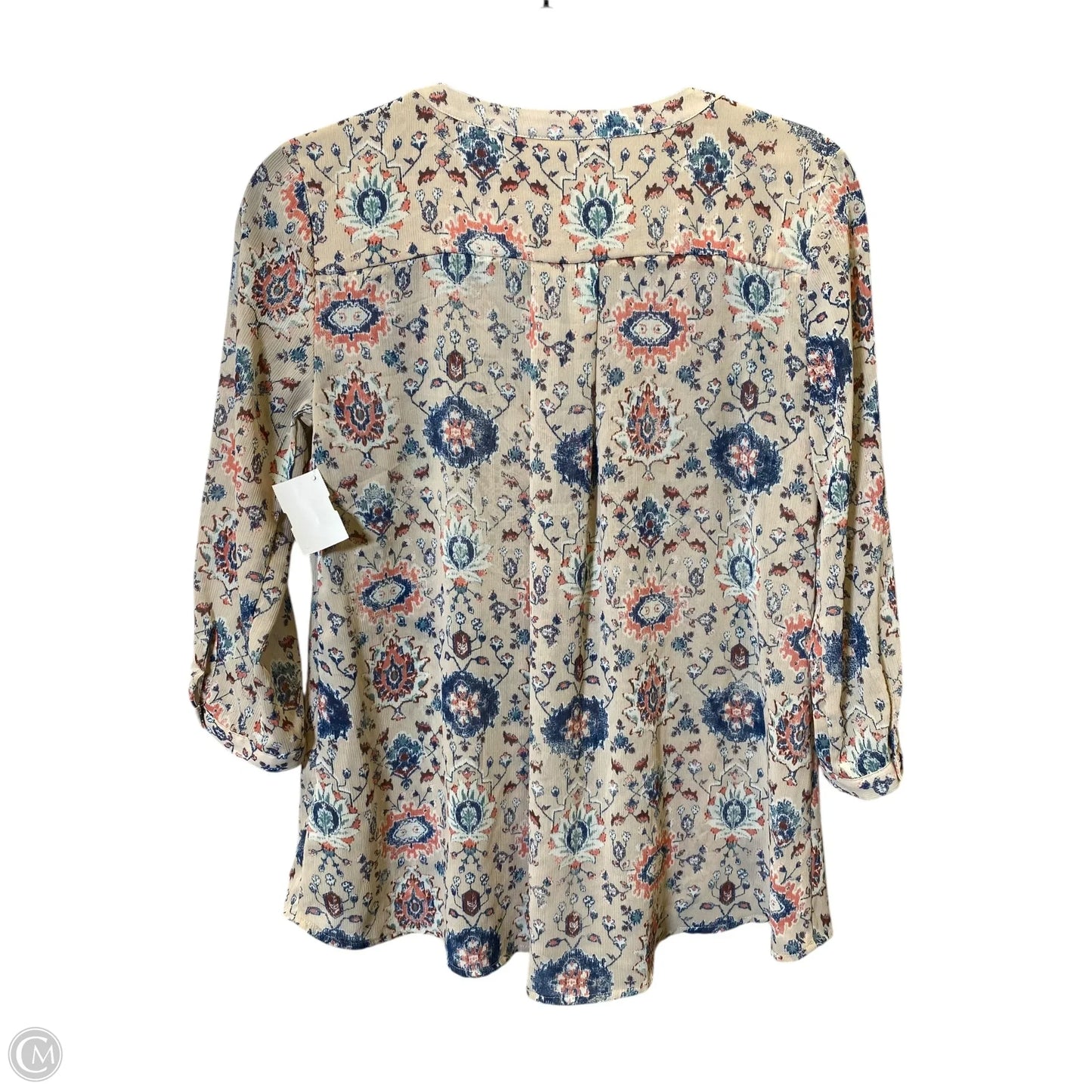 Top 3/4 Sleeve By Maeve In Multi-colored, Size: 2