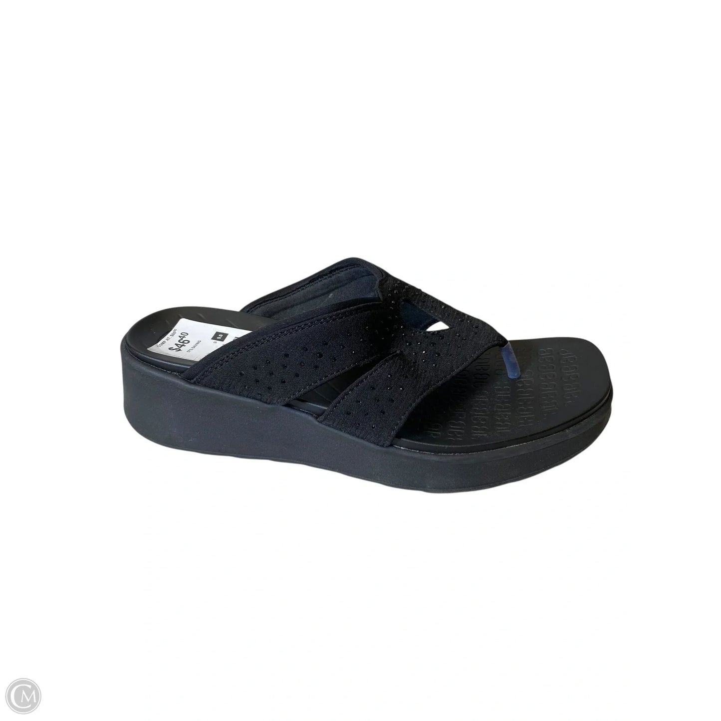 Sandals Heels Platform By Bzees In Black, Size: 9