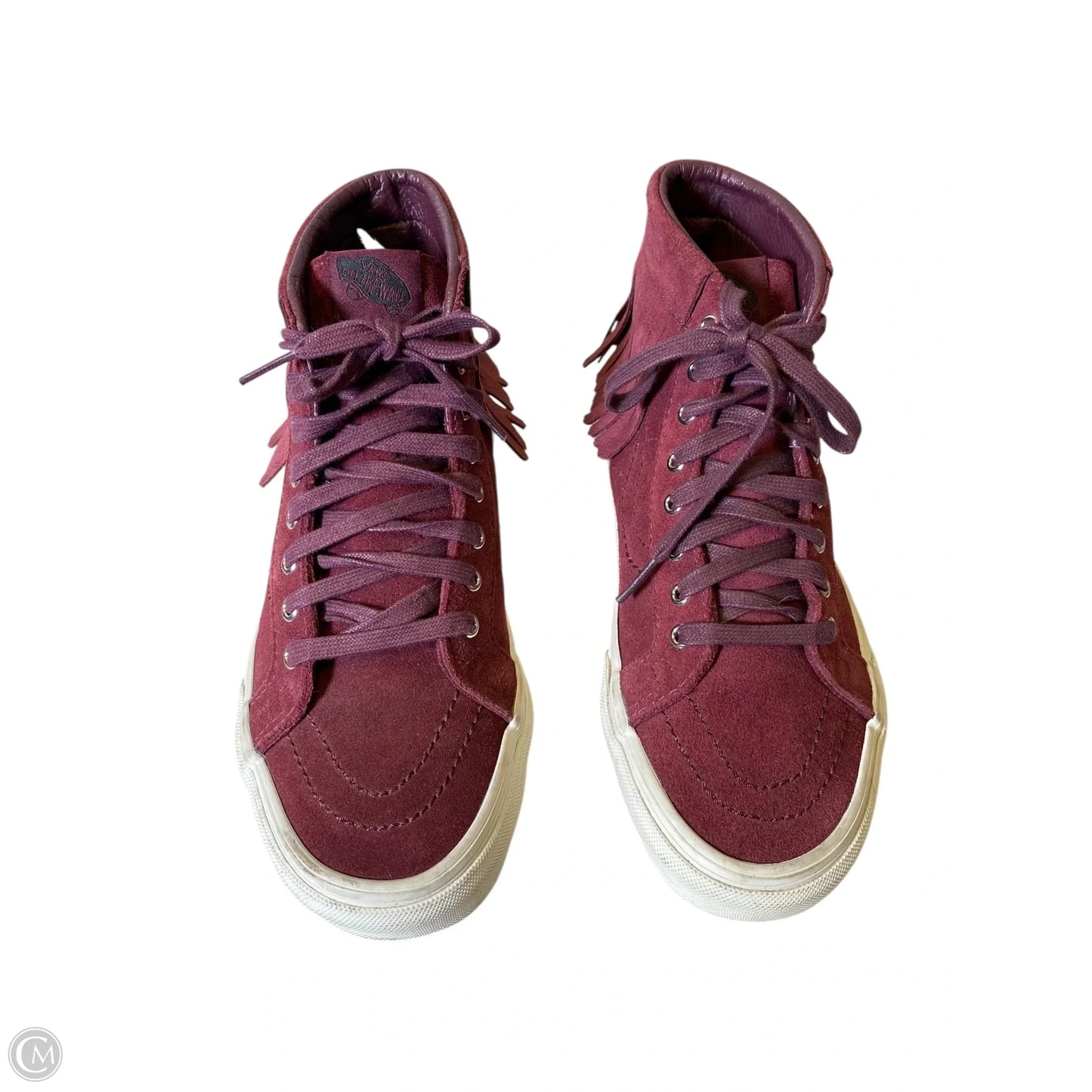 Shoes Flats By Vans In Maroon, Size: 7