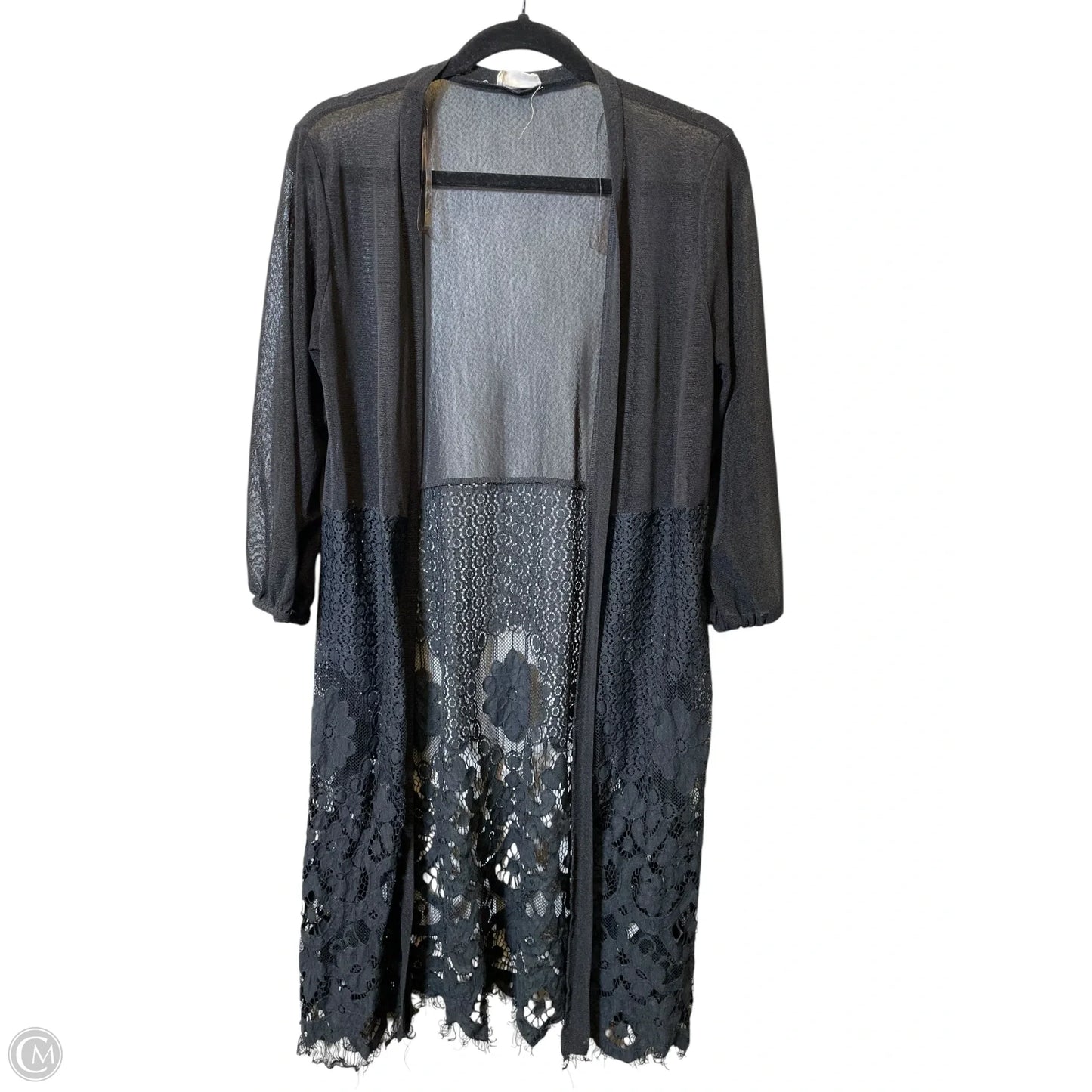 Kimono By Clothes Mentor In Black, Size: M