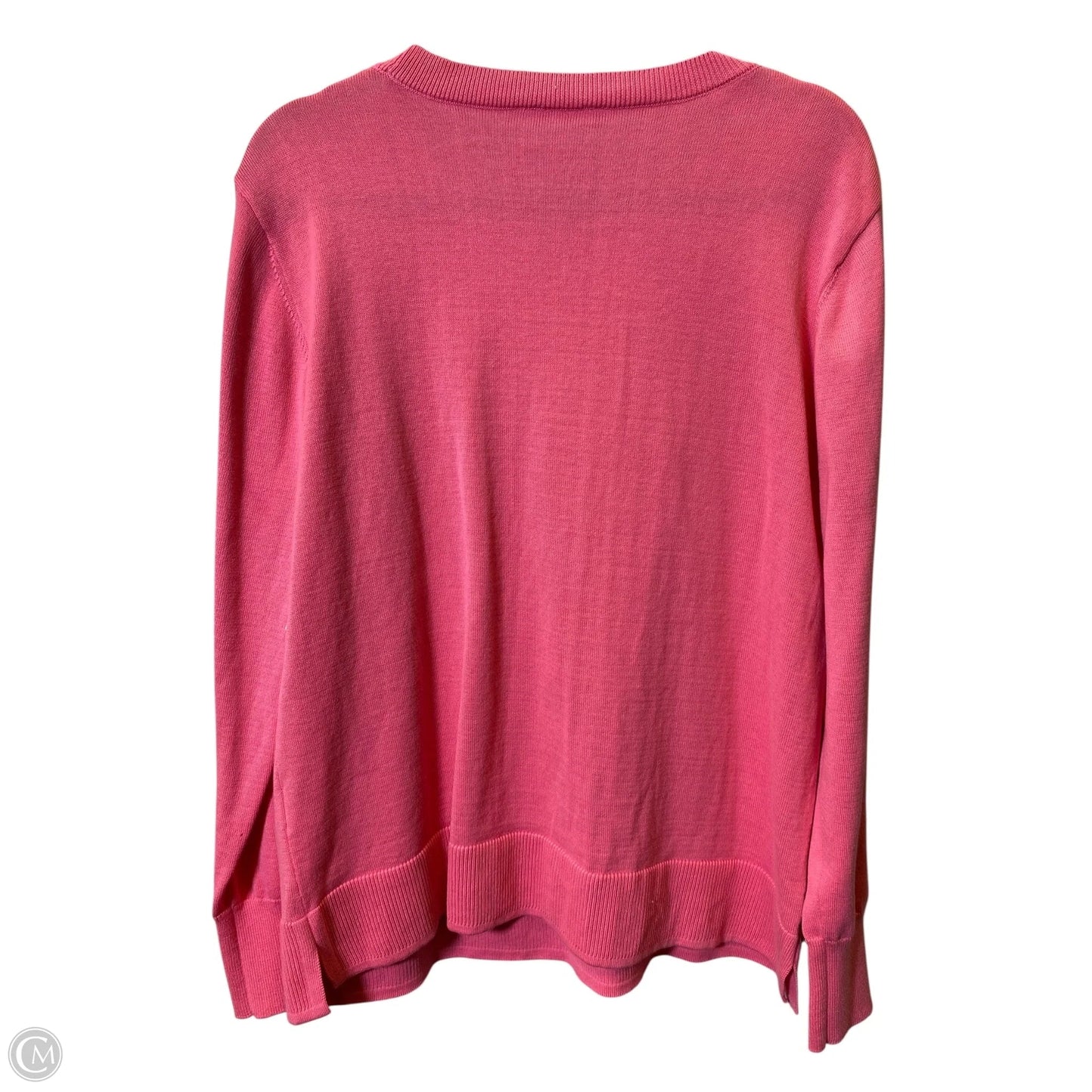 Sweater By Time And Tru In Pink & White, Size: Xxl