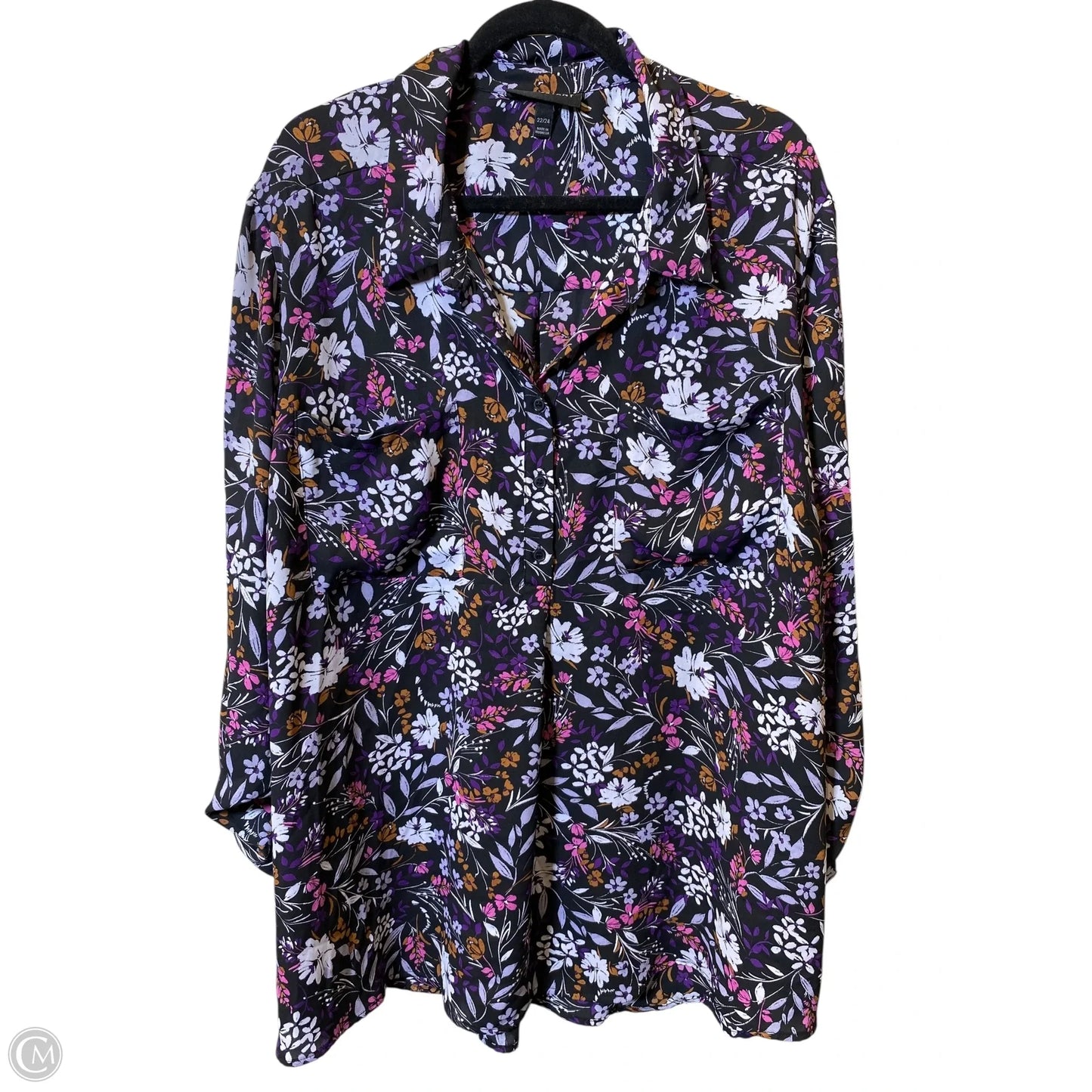 Tunic Long Sleeve By Lane Bryant In Multi-colored, Size: 3x