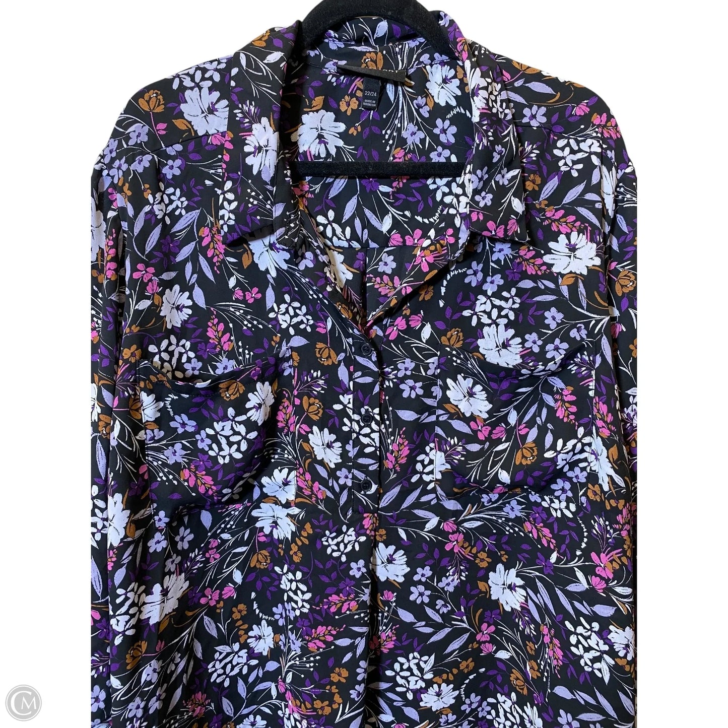 Tunic Long Sleeve By Lane Bryant In Multi-colored, Size: 3x