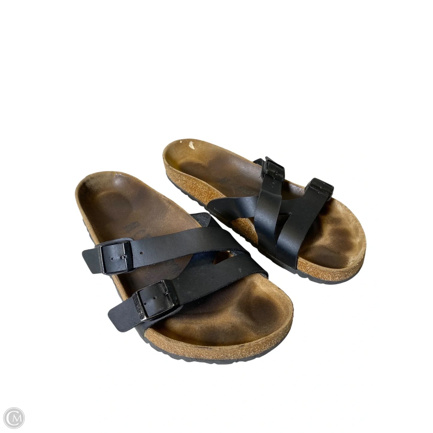 Sandals Flats By Birkenstock In Brown, Size: 42