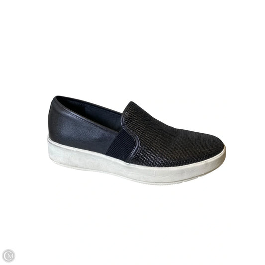 Shoes Flats By Clarks In Black & White, Size: 12