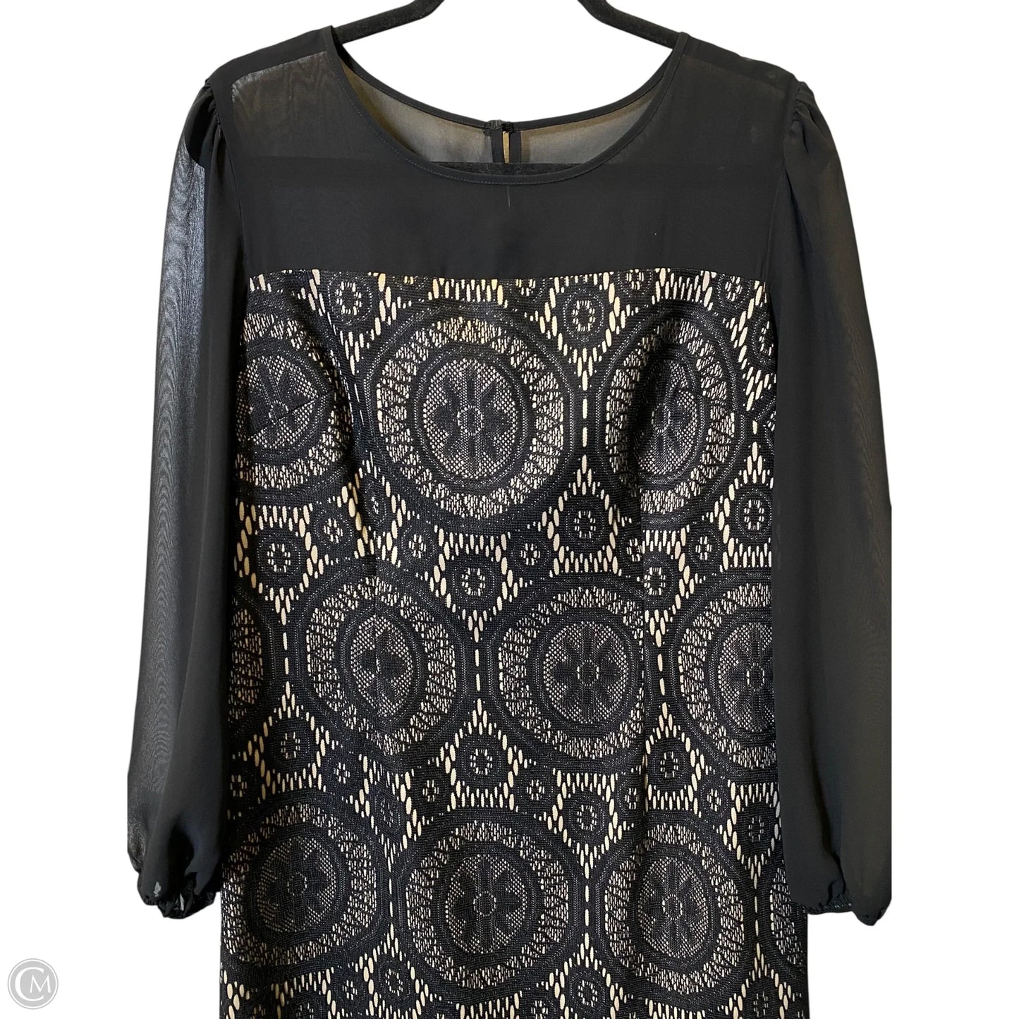 Dress Casual Short By Enfocus In Black & Gold, Size: 14