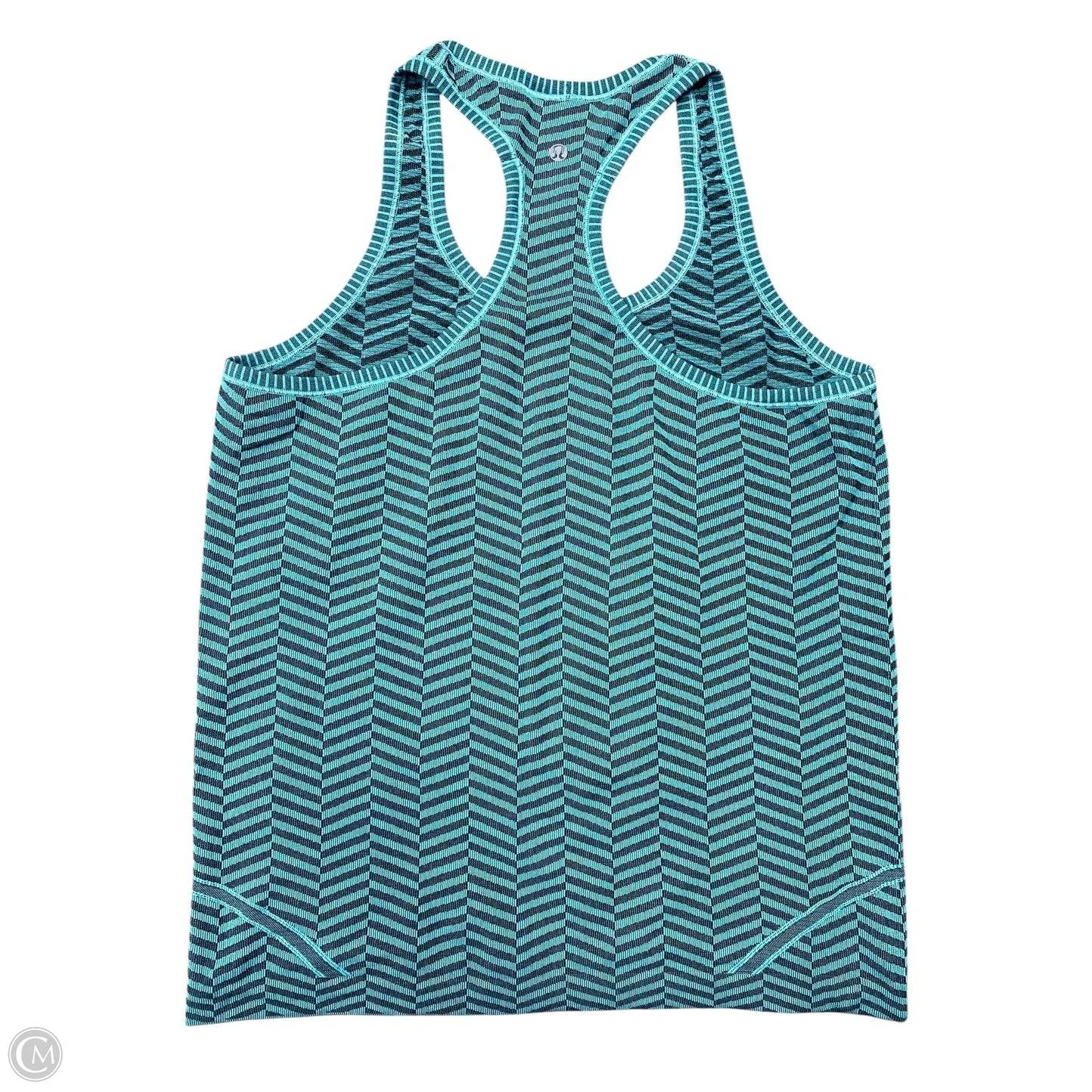 Athletic Tank Top By Lululemon In Black & Blue, Size: 10