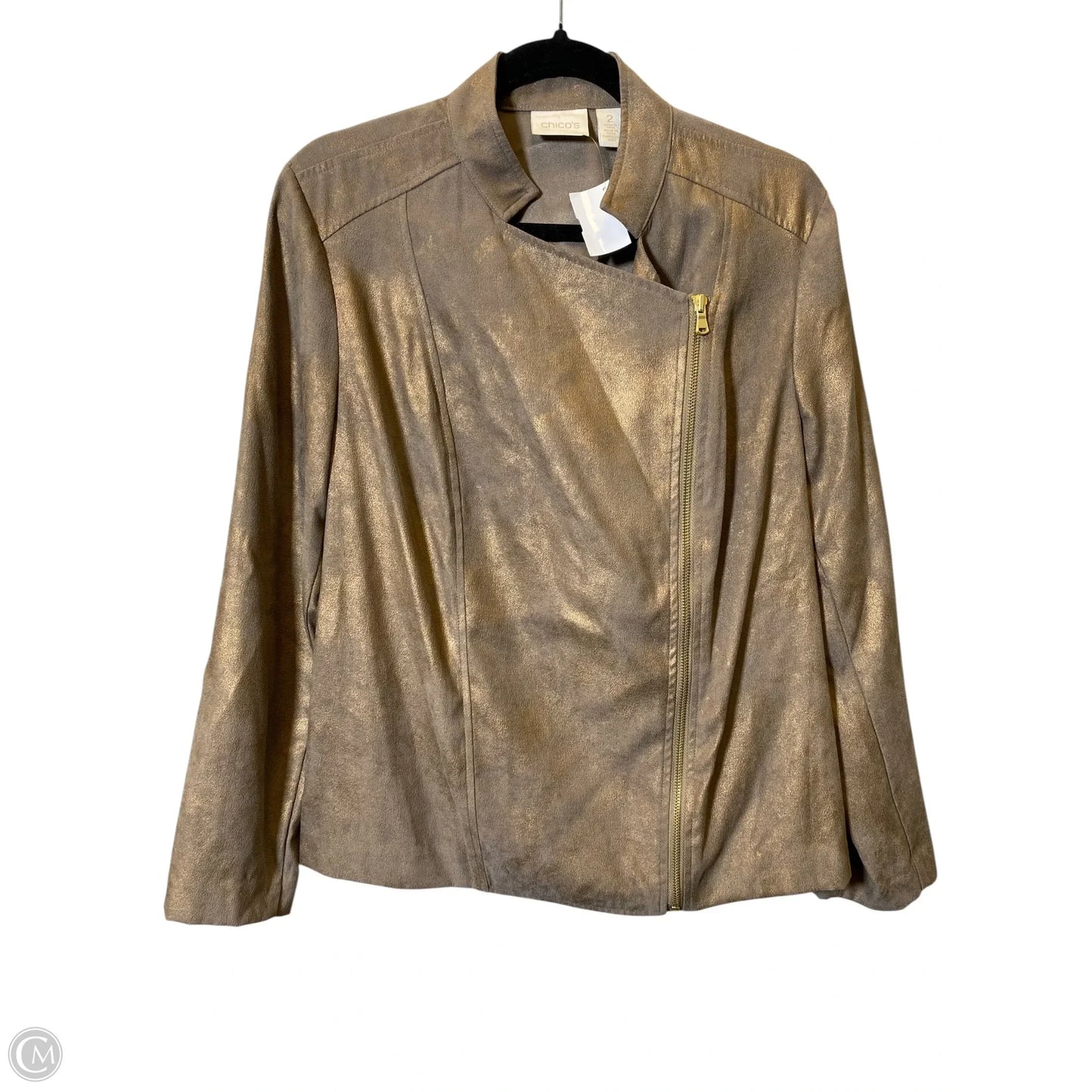Jacket Other By Chicos In Gold, Size: L