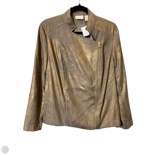 Jacket Other By Chicos In Gold, Size: L