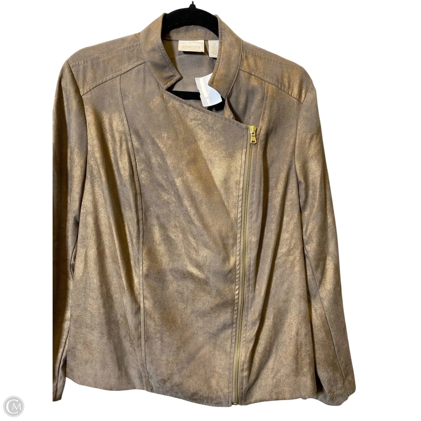 Jacket Other By Chicos In Gold, Size: L