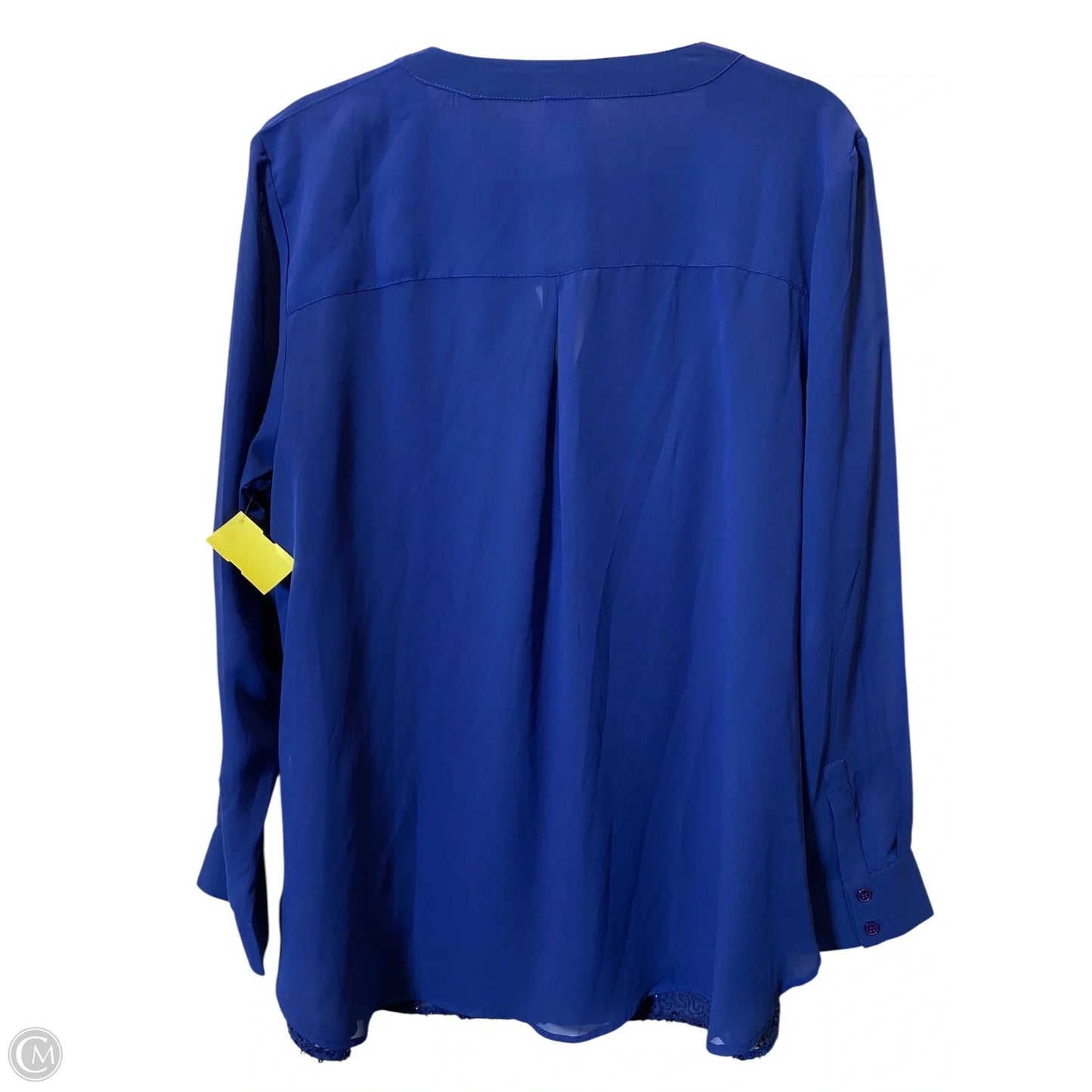 Top Long Sleeve By Chicos In Blue, Size: L