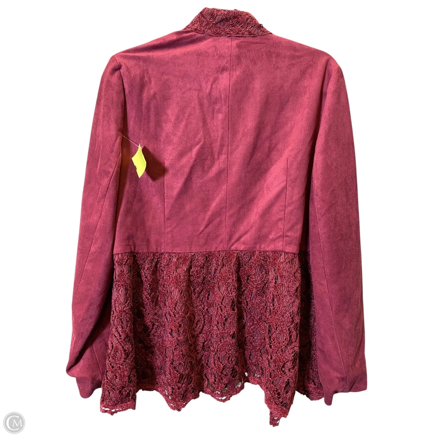 Jacket Other By Chicos In Maroon, Size: L