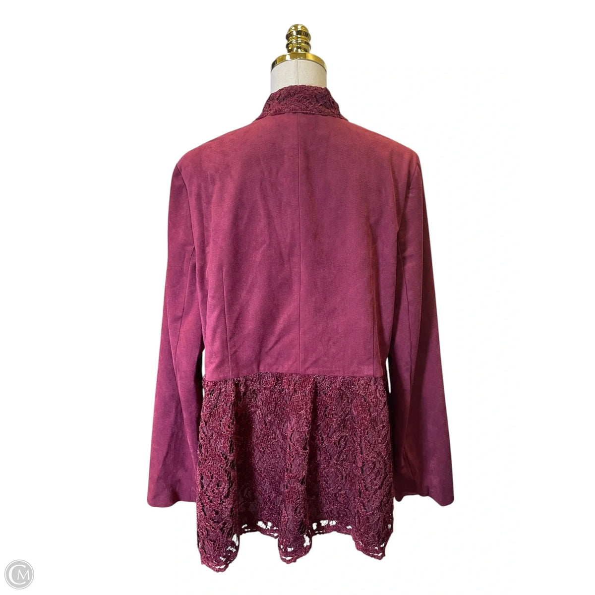 Jacket Other By Chicos In Maroon, Size: L
