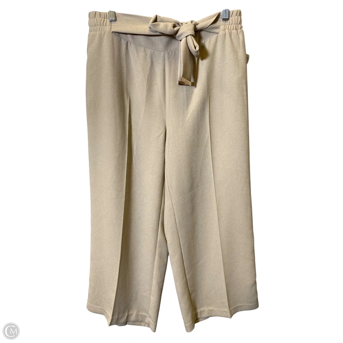 Pants Wide Leg By Calvin Klein In Latte, Size: M