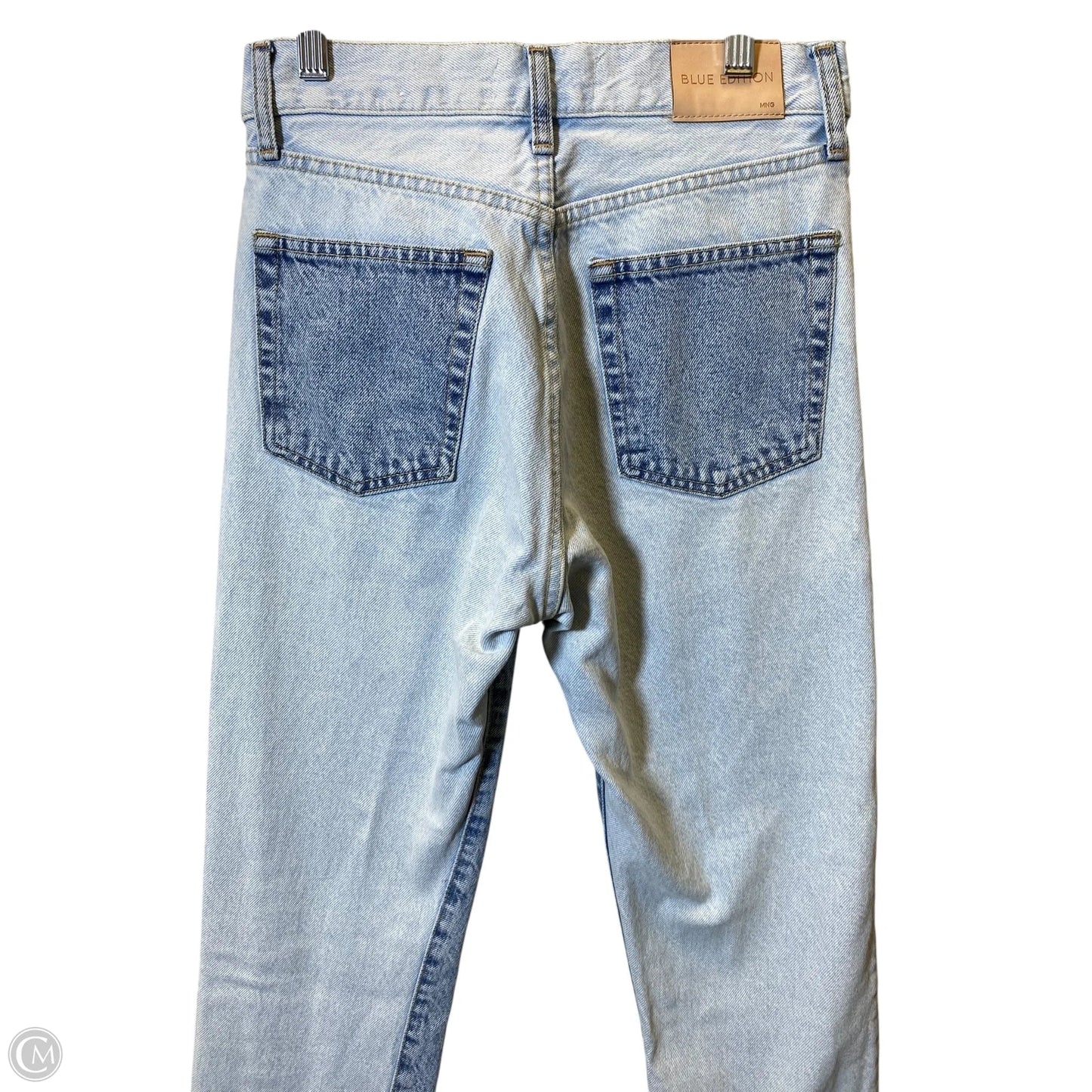 Jeans Straight By Mng In Blue Denim, Size: 2