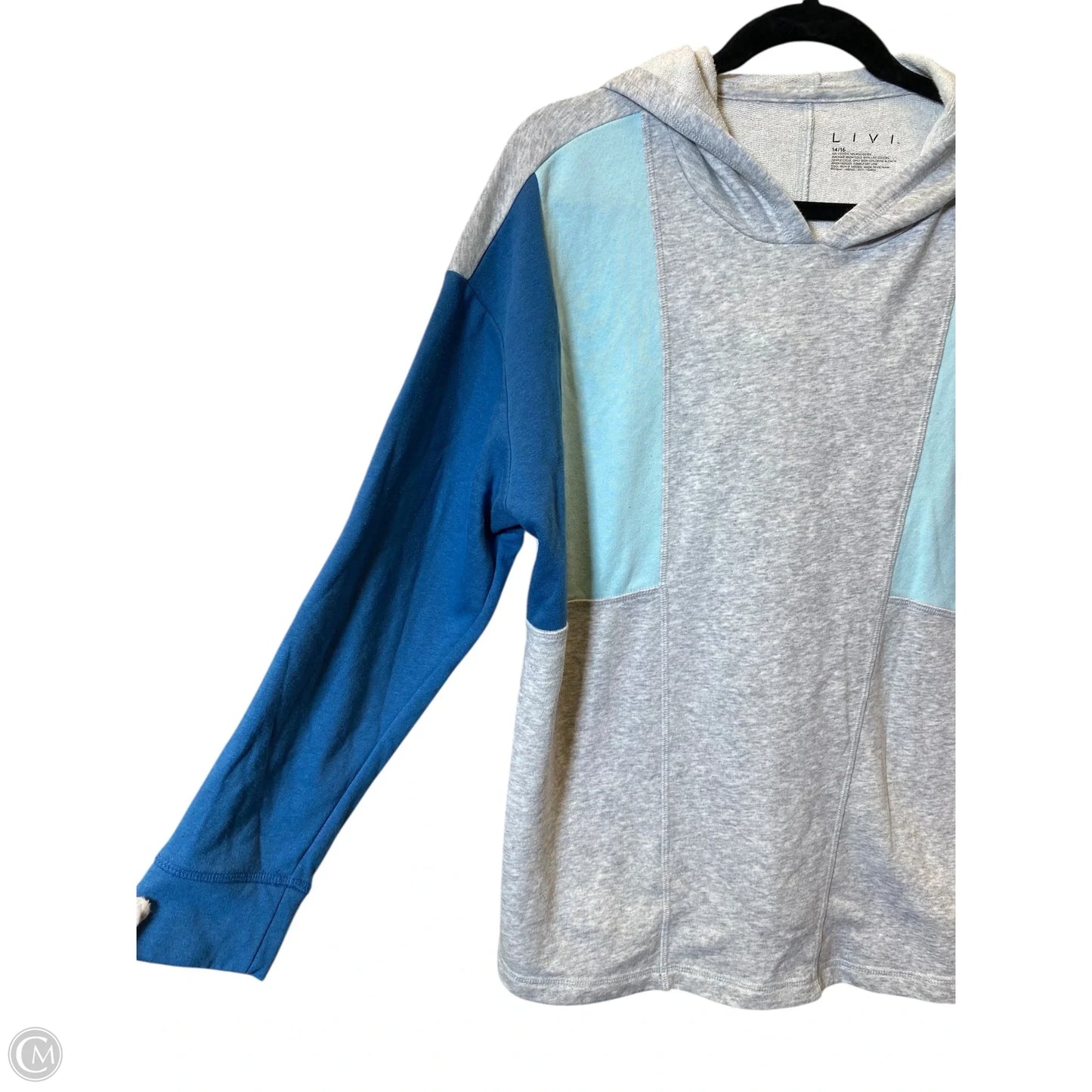 Athletic Sweatshirt Hoodie By Livi Active In Multi-colored, Size: L
