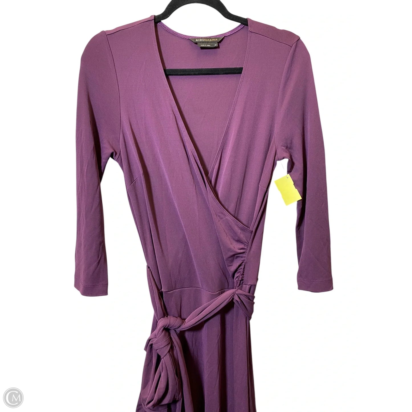 Dress Casual Midi By Bcbgmaxazria In Purple, Size: M