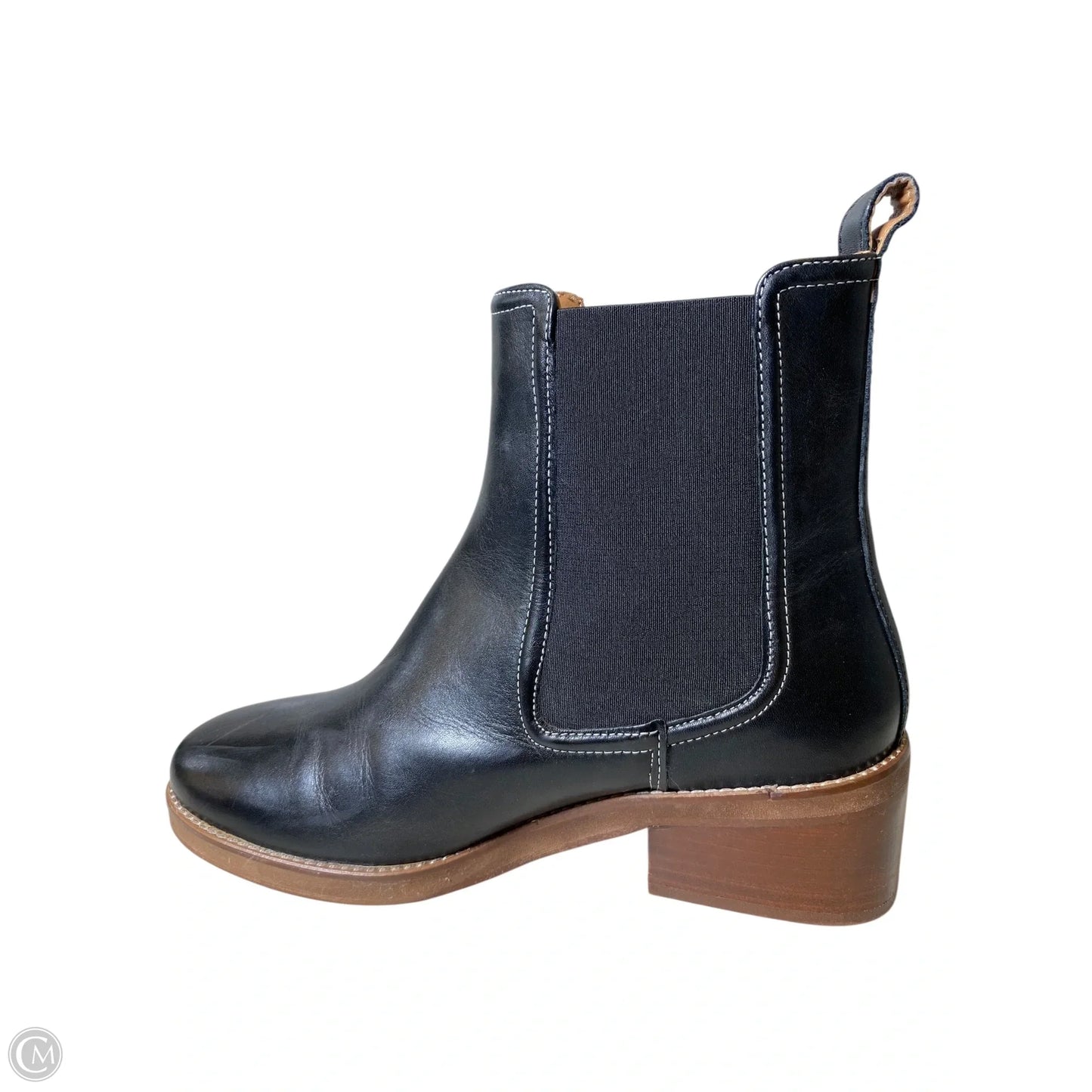 Boots Ankle Heels By Joie In Black & Brown, Size: 8.5